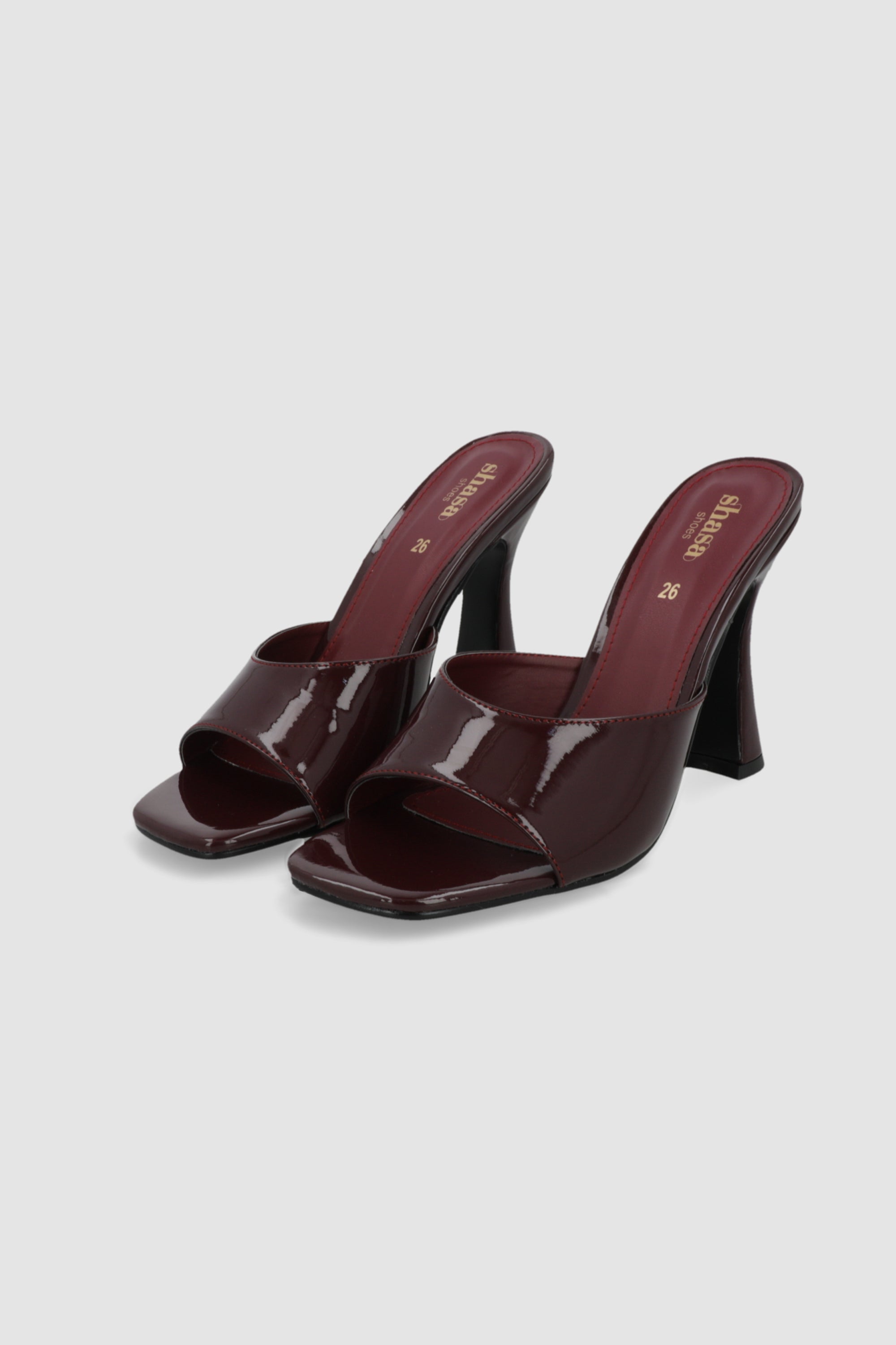 Tacon peep toe charol VINO