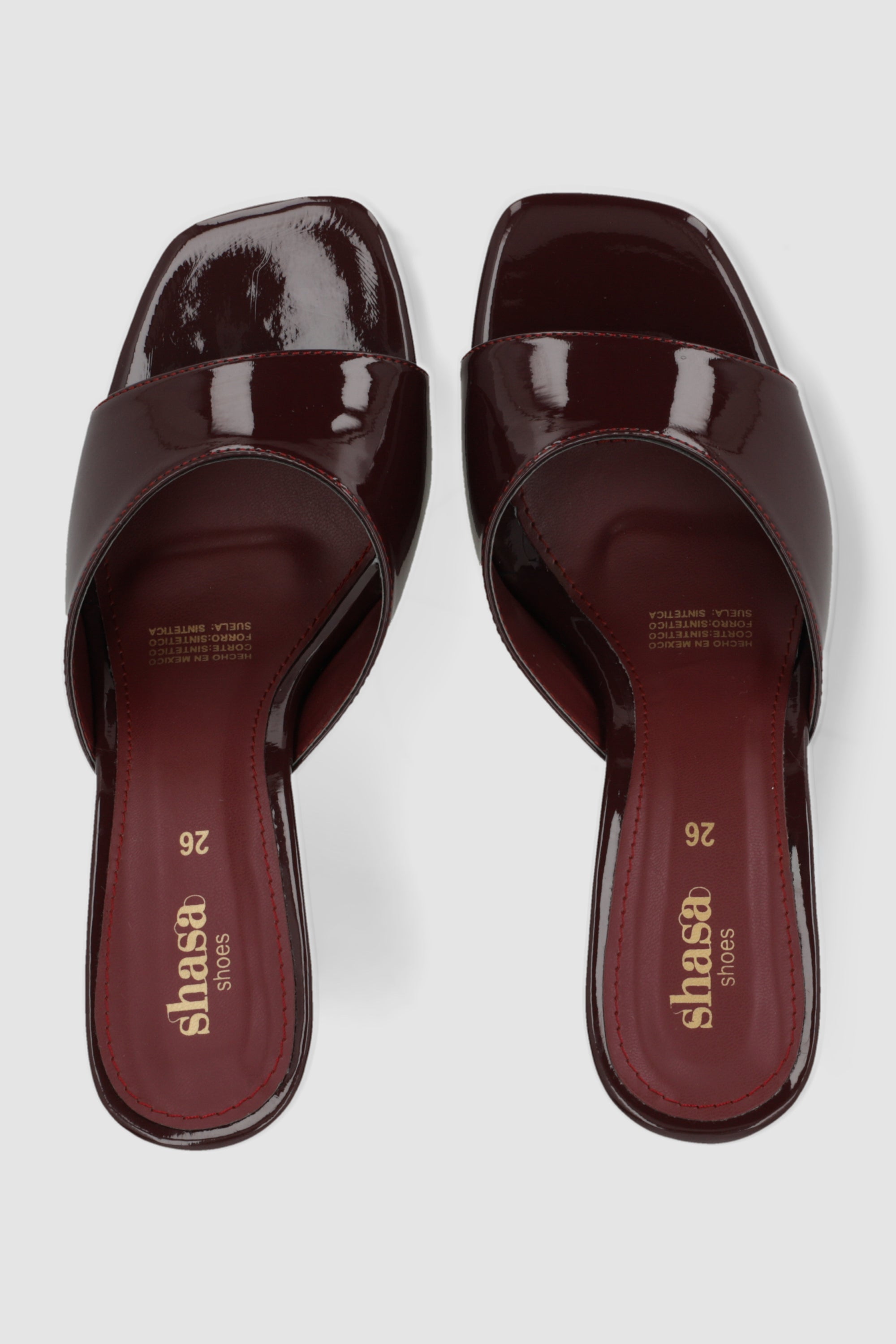 Tacon peep toe charol VINO