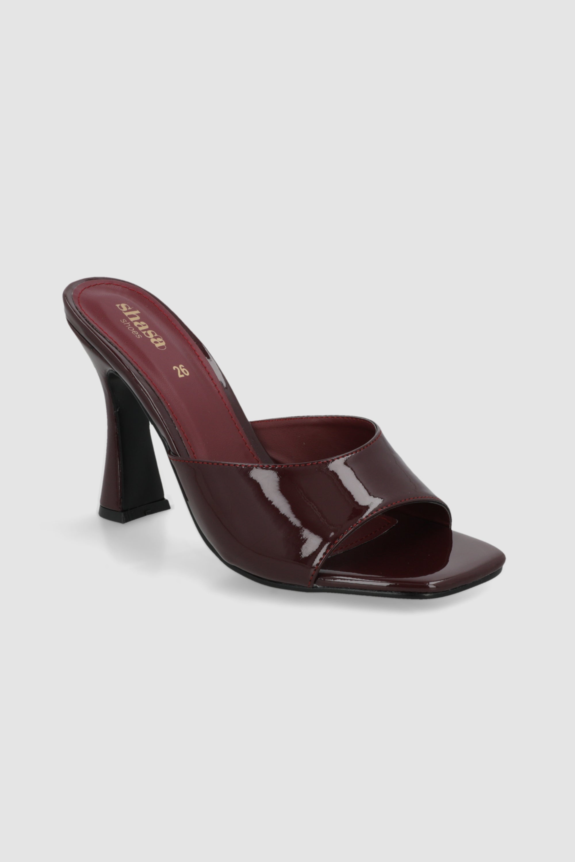 Tacon peep toe charol VINO