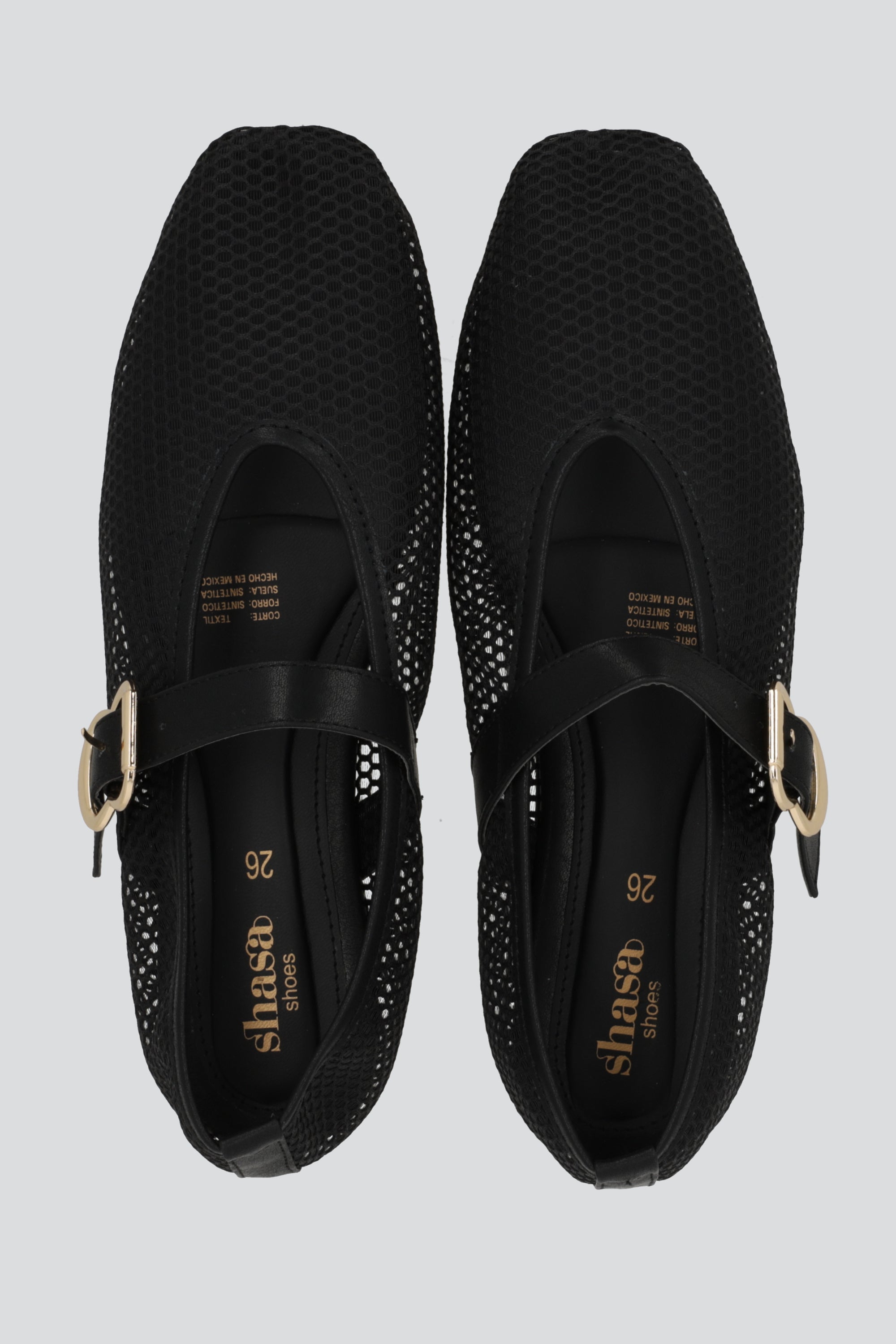 Flat red maryjane NEGRO