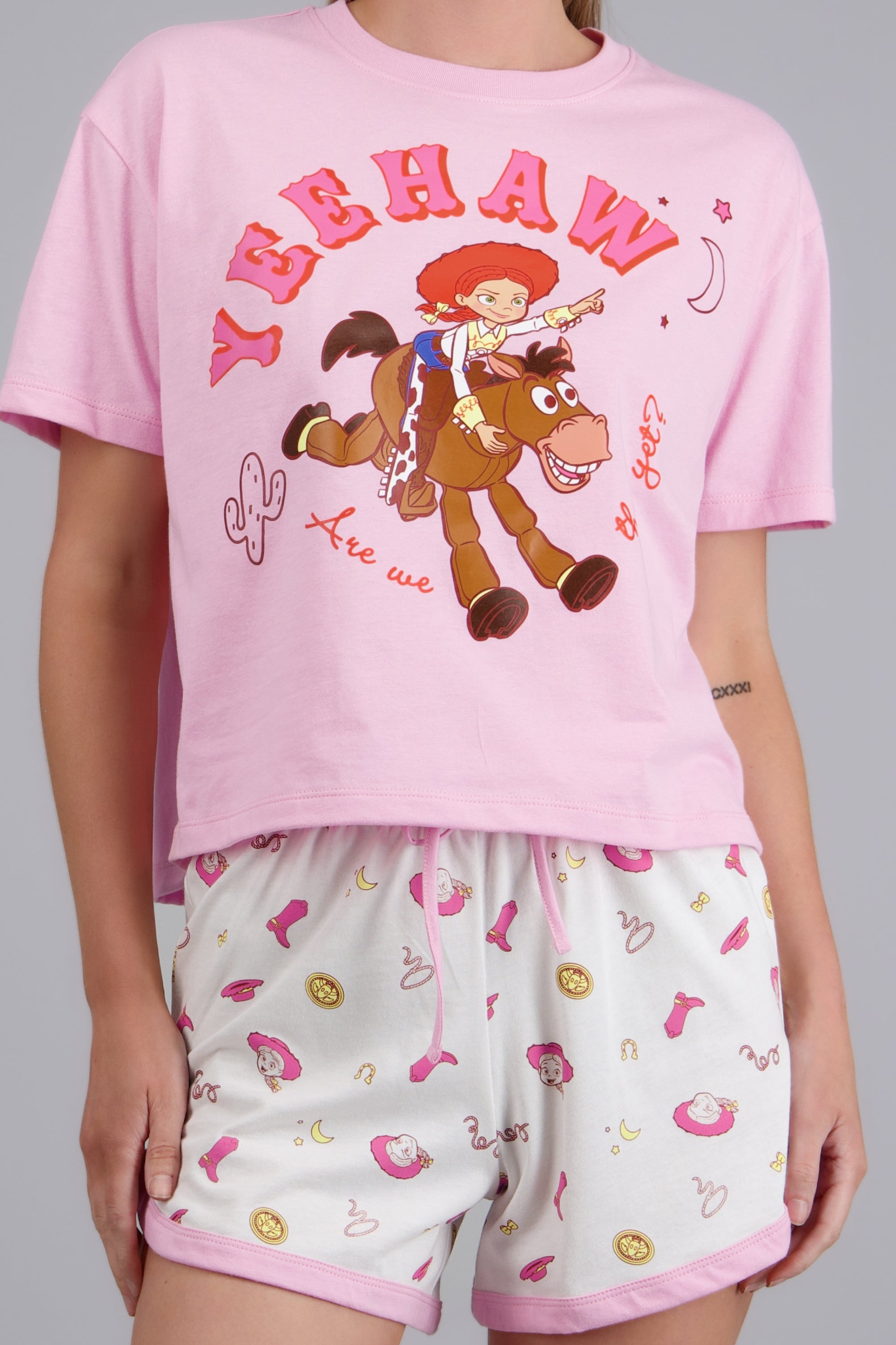 Pijama short manga corta Jessie ROSA COMBO