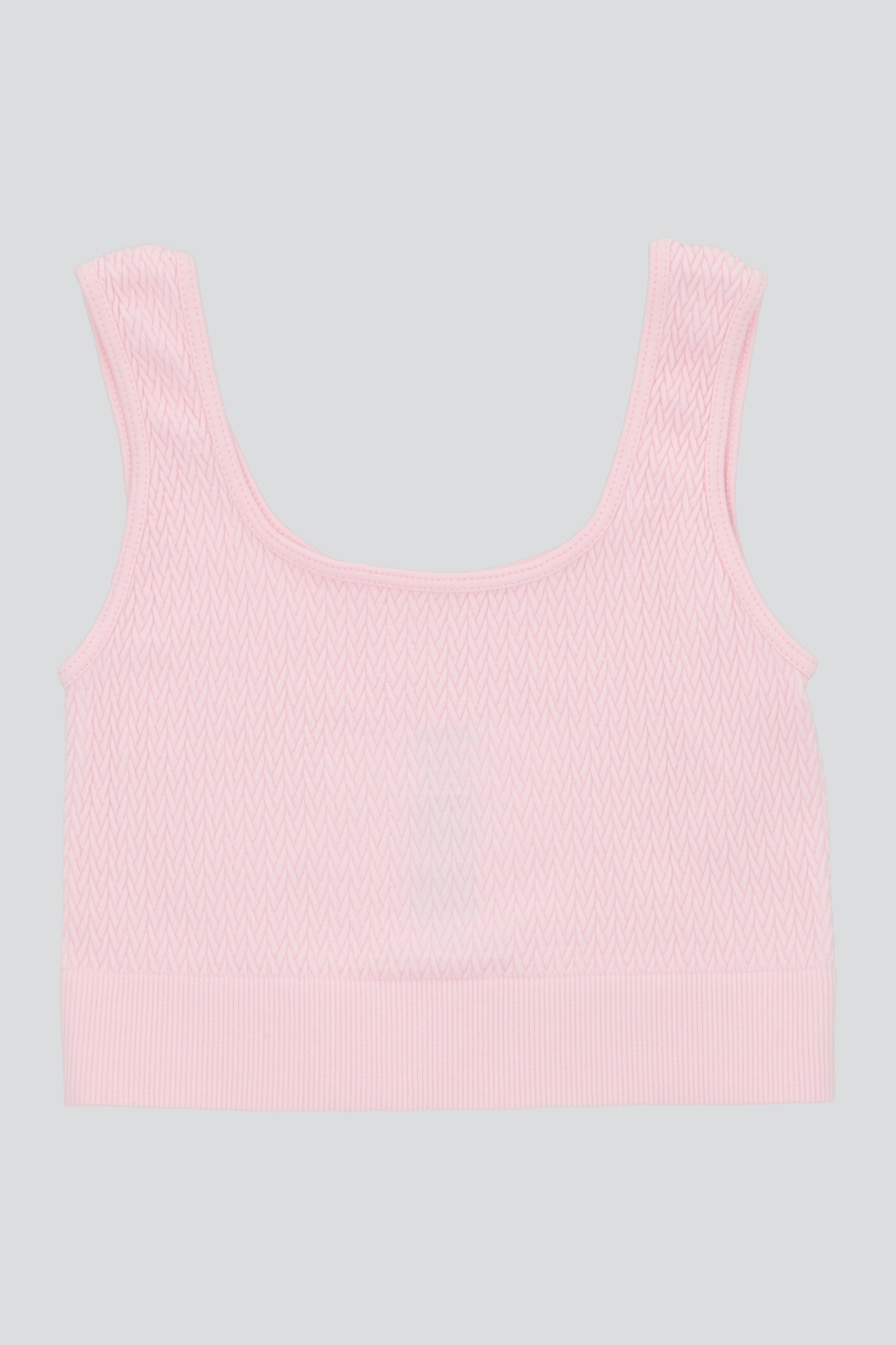 Bralette tejido trenzado PALO DE ROSA