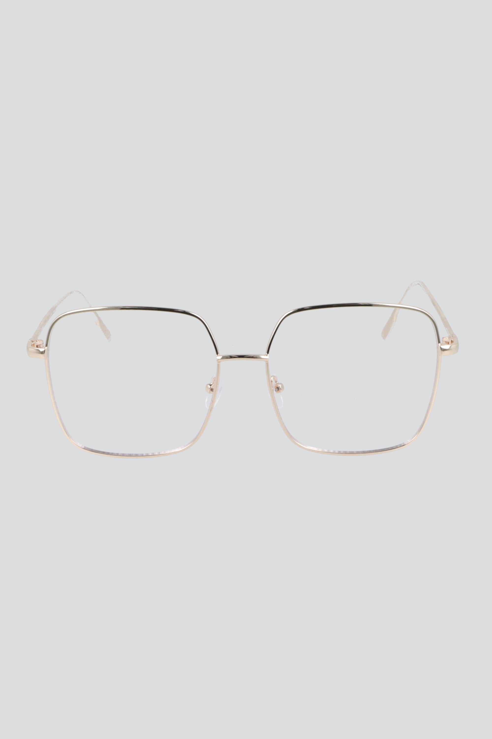 Lentes oversize delgados luz azul ORO