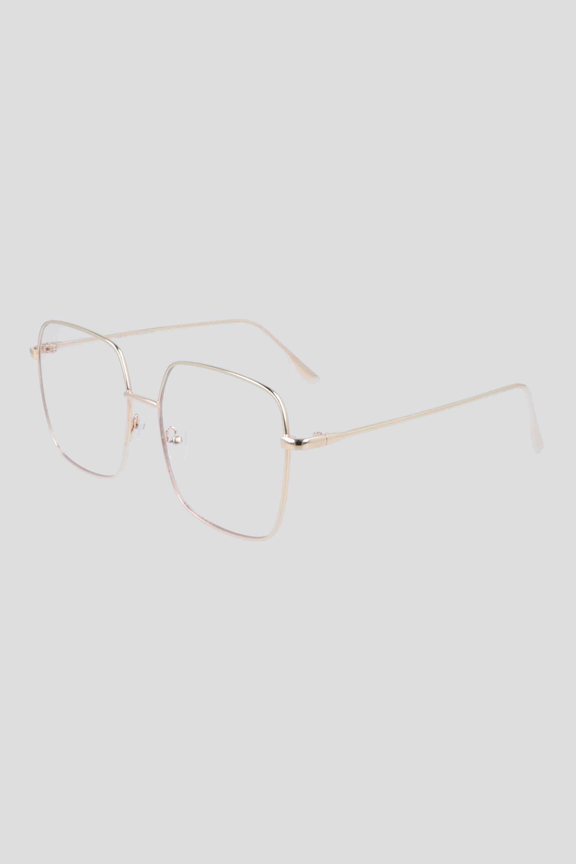 Lentes oversize delgados luz azul ORO