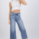 Jeans cropped básico