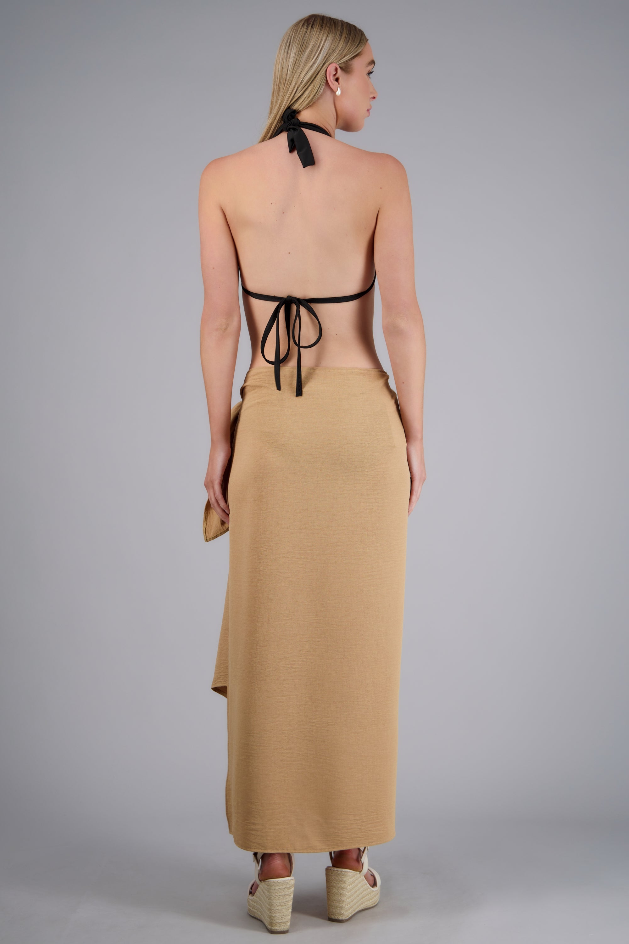 Pareo detalle metalico KHAKI