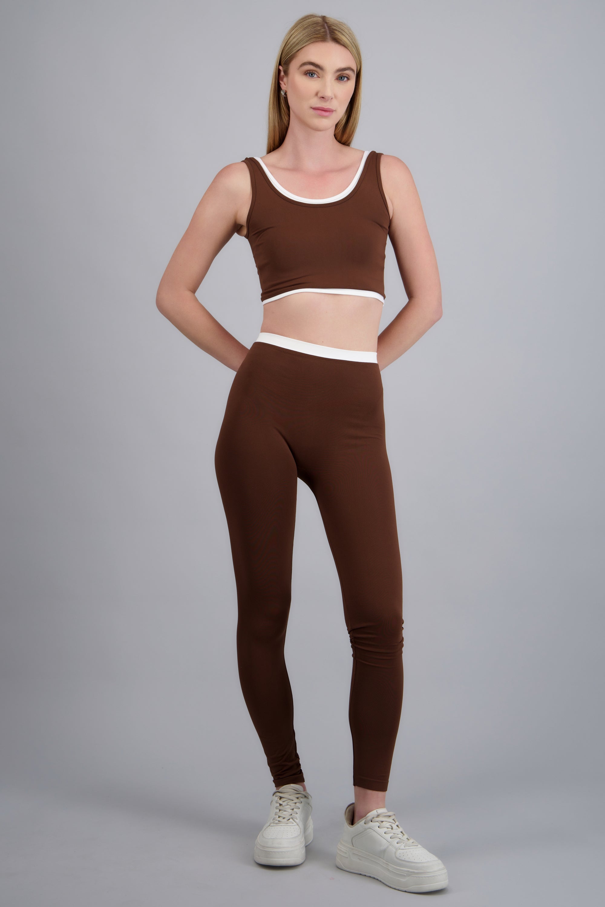 Leggings layering CHOCOLATE