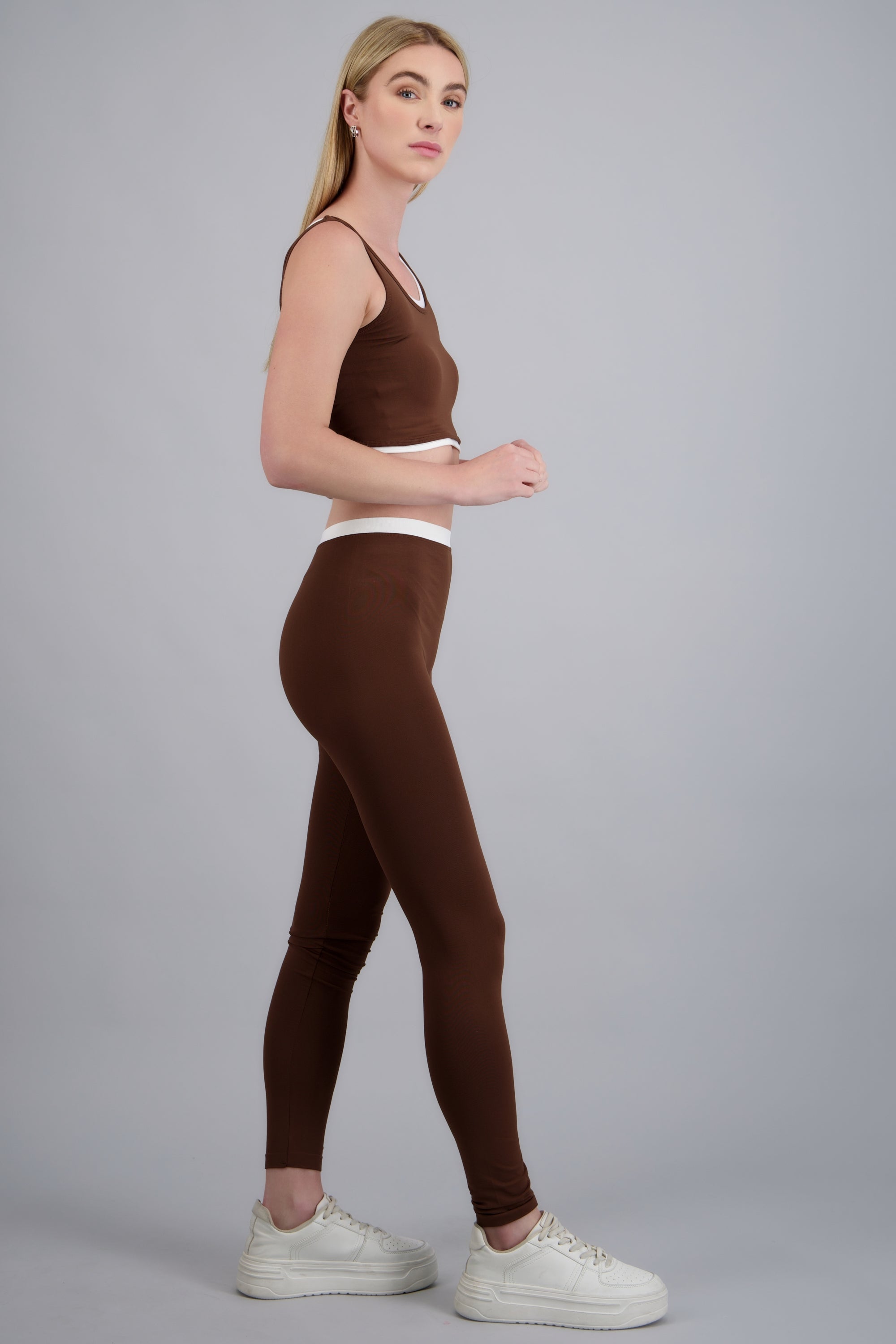 Leggings layering CHOCOLATE
