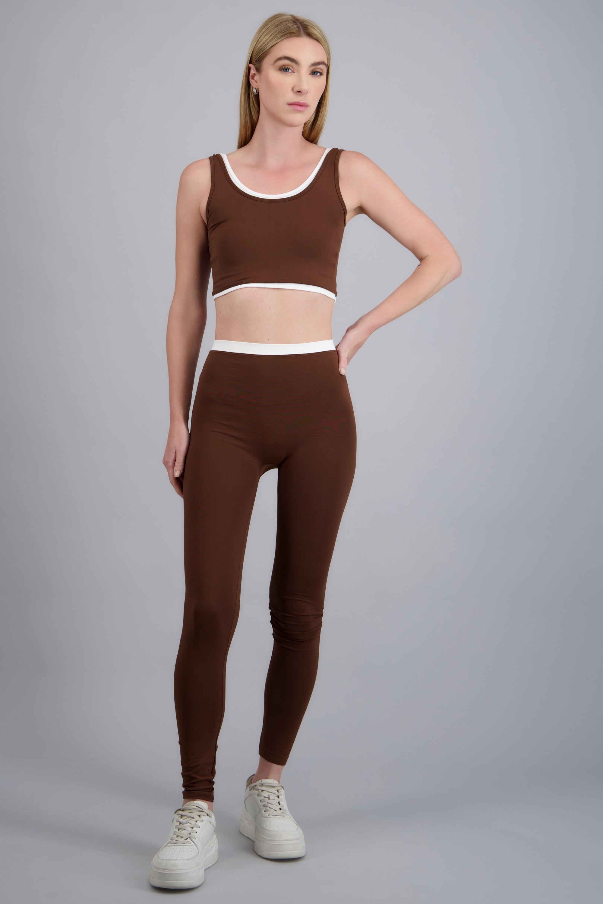 Leggings layering CHOCOLATE