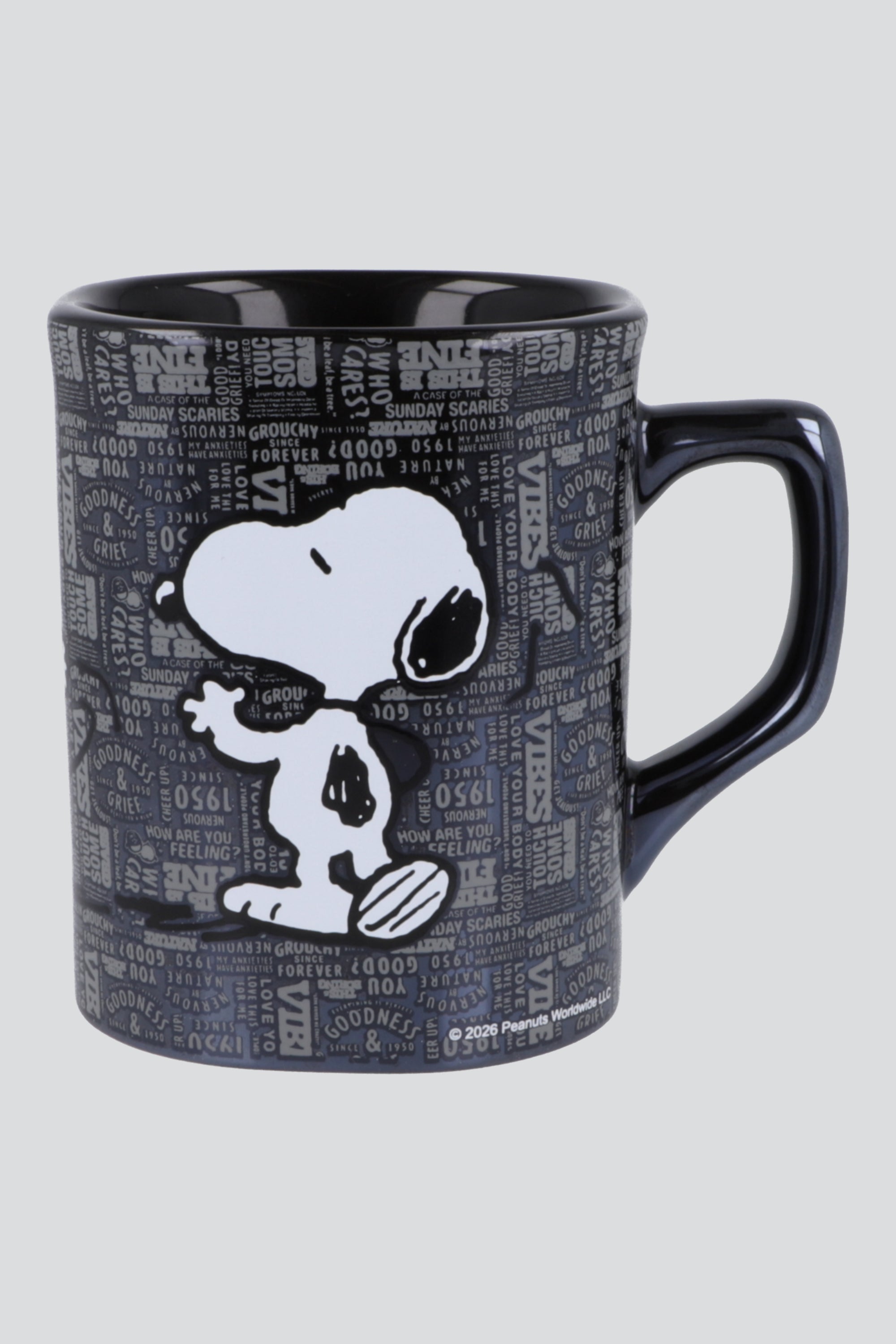 Taza iridiscente Snoopy 530 ml NEGRO COMBO