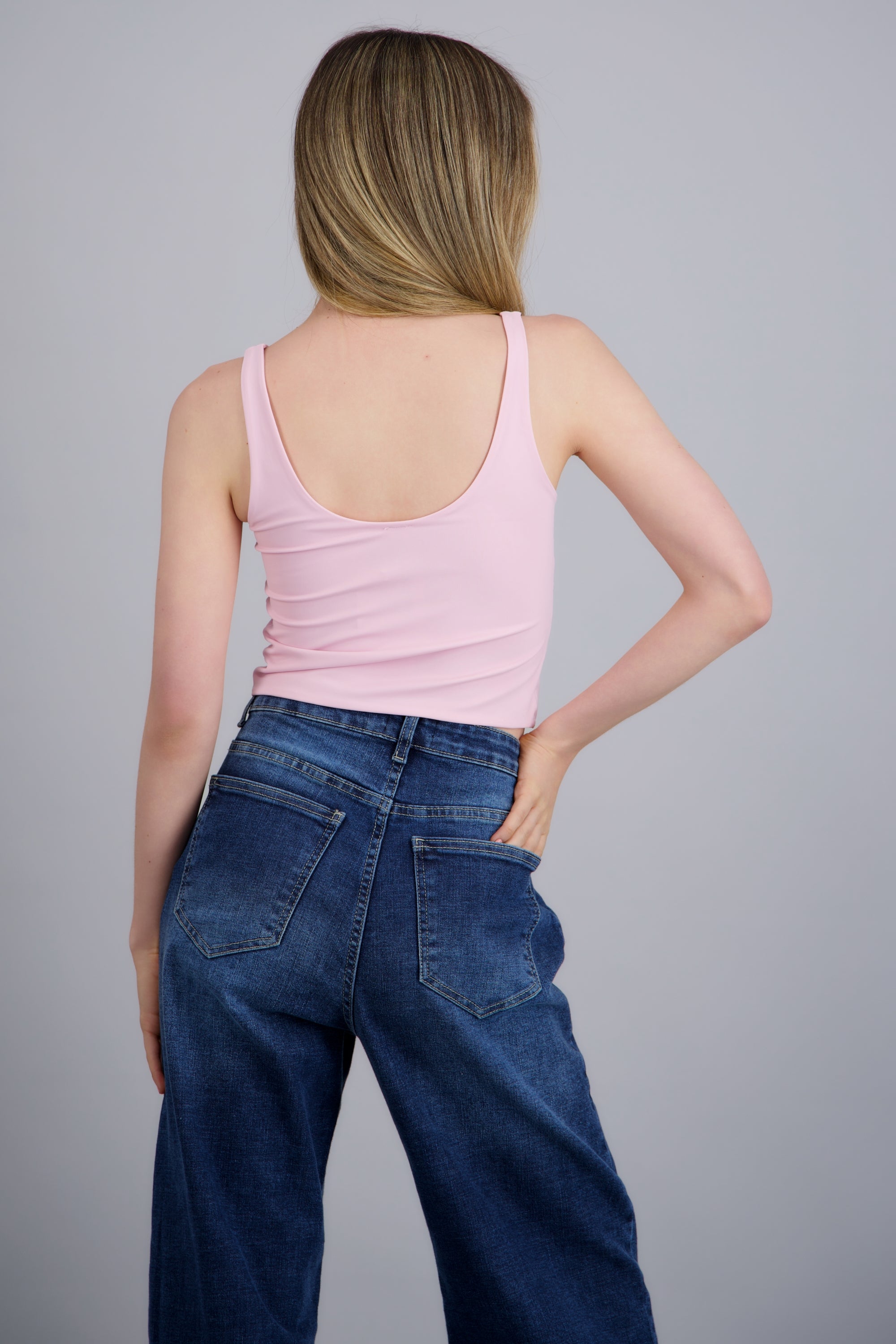Top deportivo tacto suave ROSA PASTEL