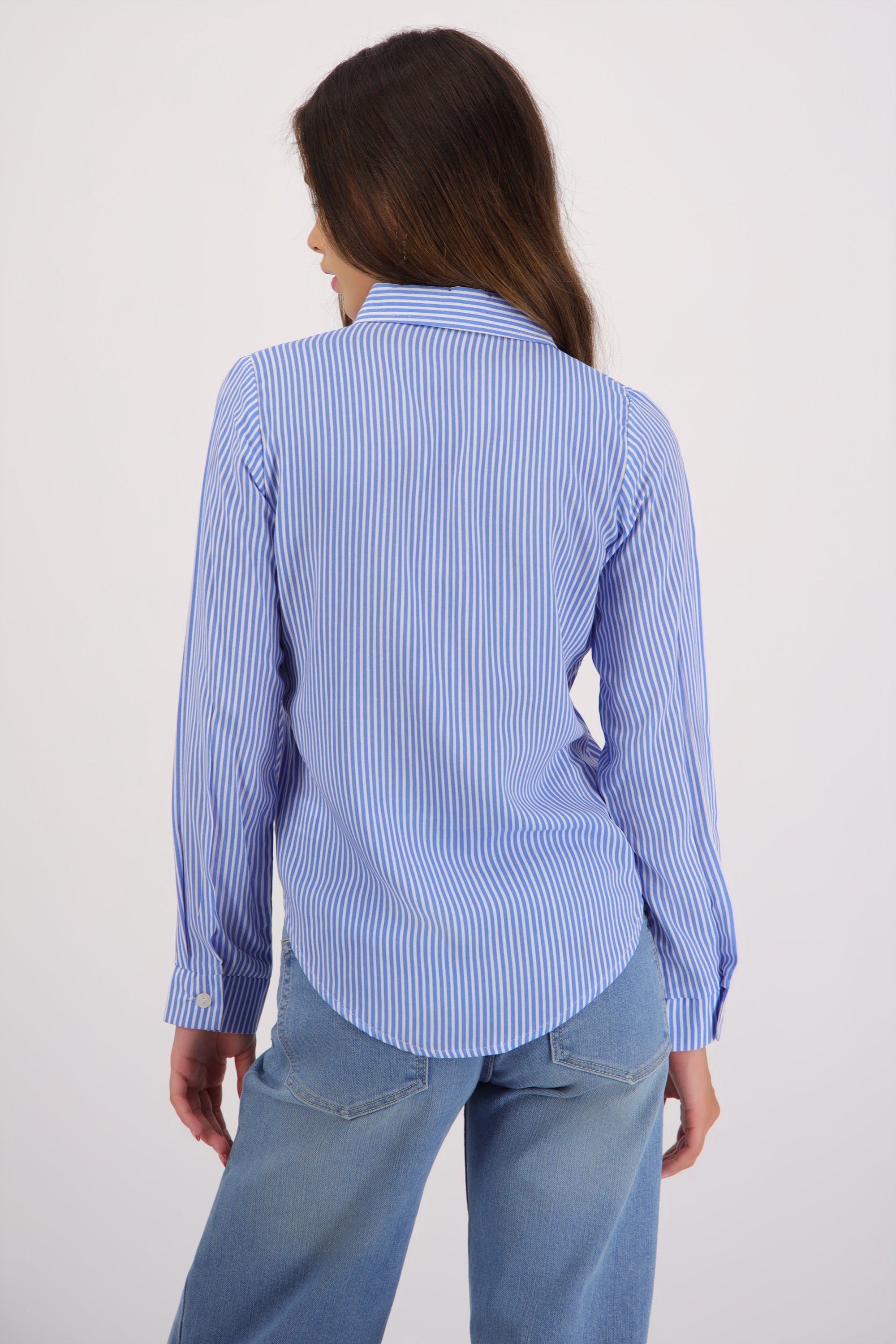 Camisa amplia rayas AZUL REY