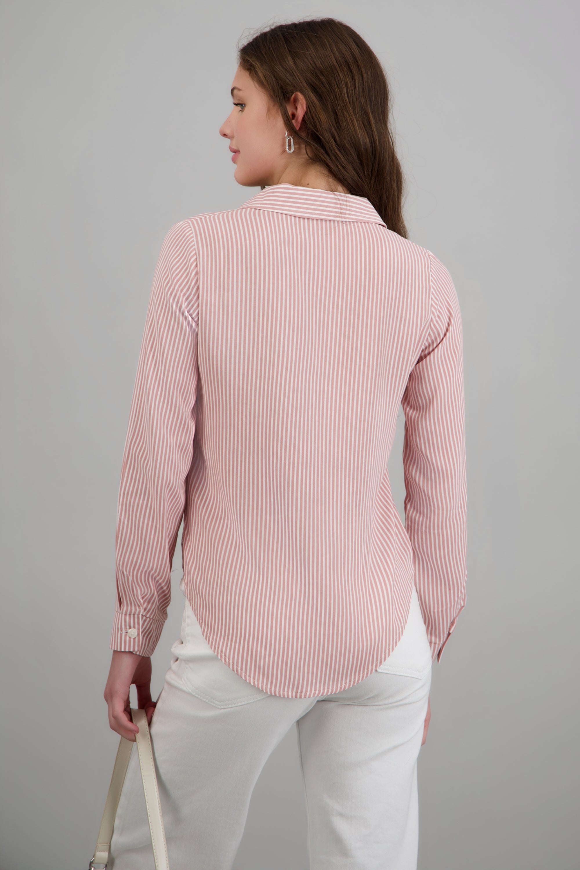 Camisa amplia rayas PALO DE ROSA