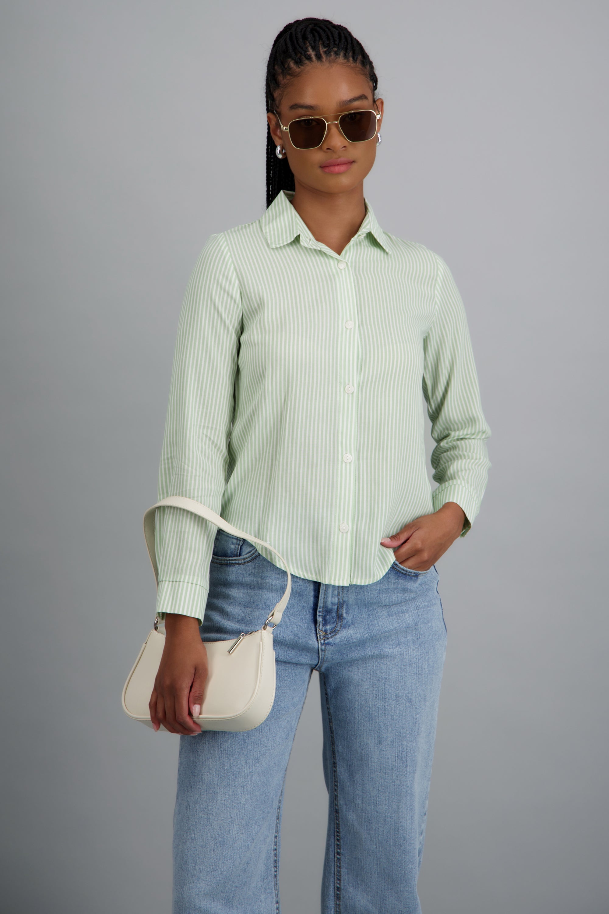 Camisa amplia rayas SAGE