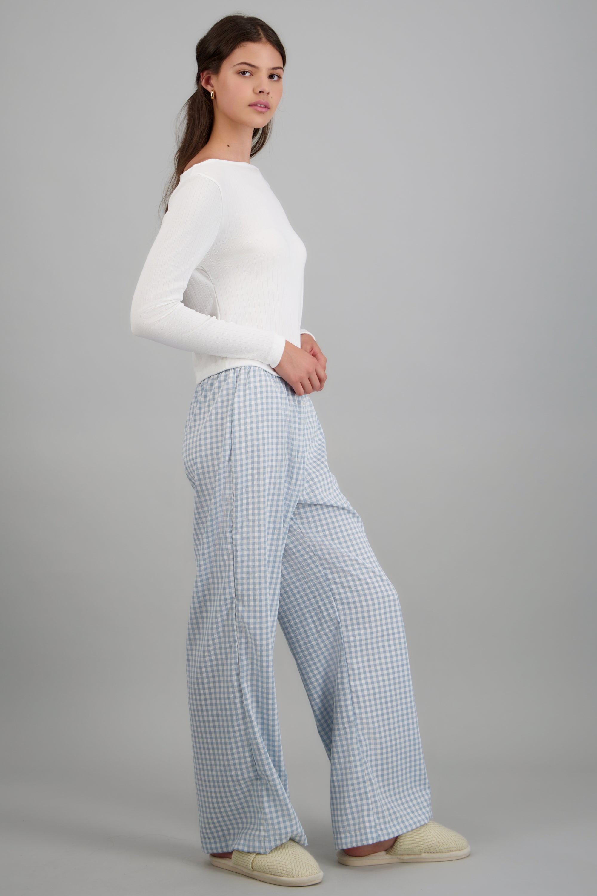 Pijama pantalón cuadros AZUL