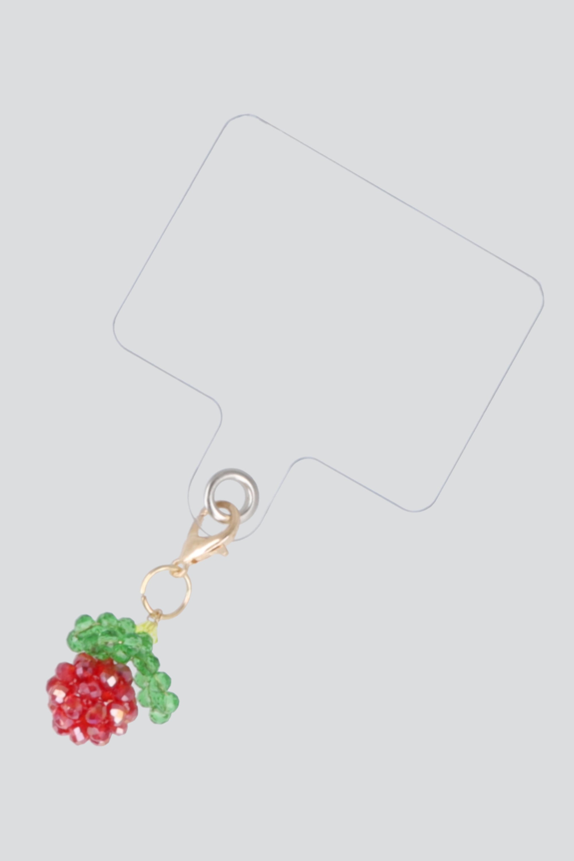 Cel charm uvas chaquiras