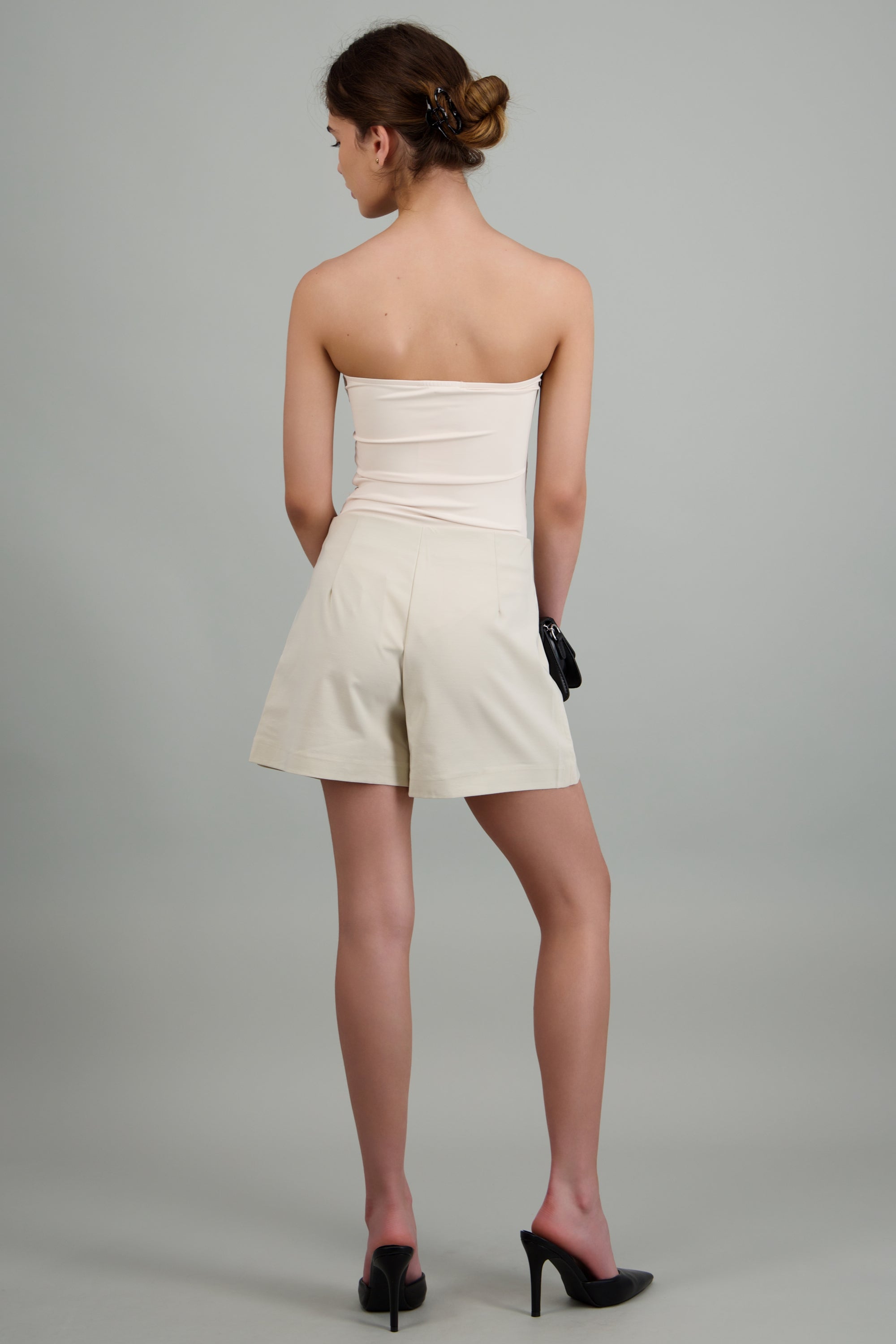 Falda mini cruzada BLANCO