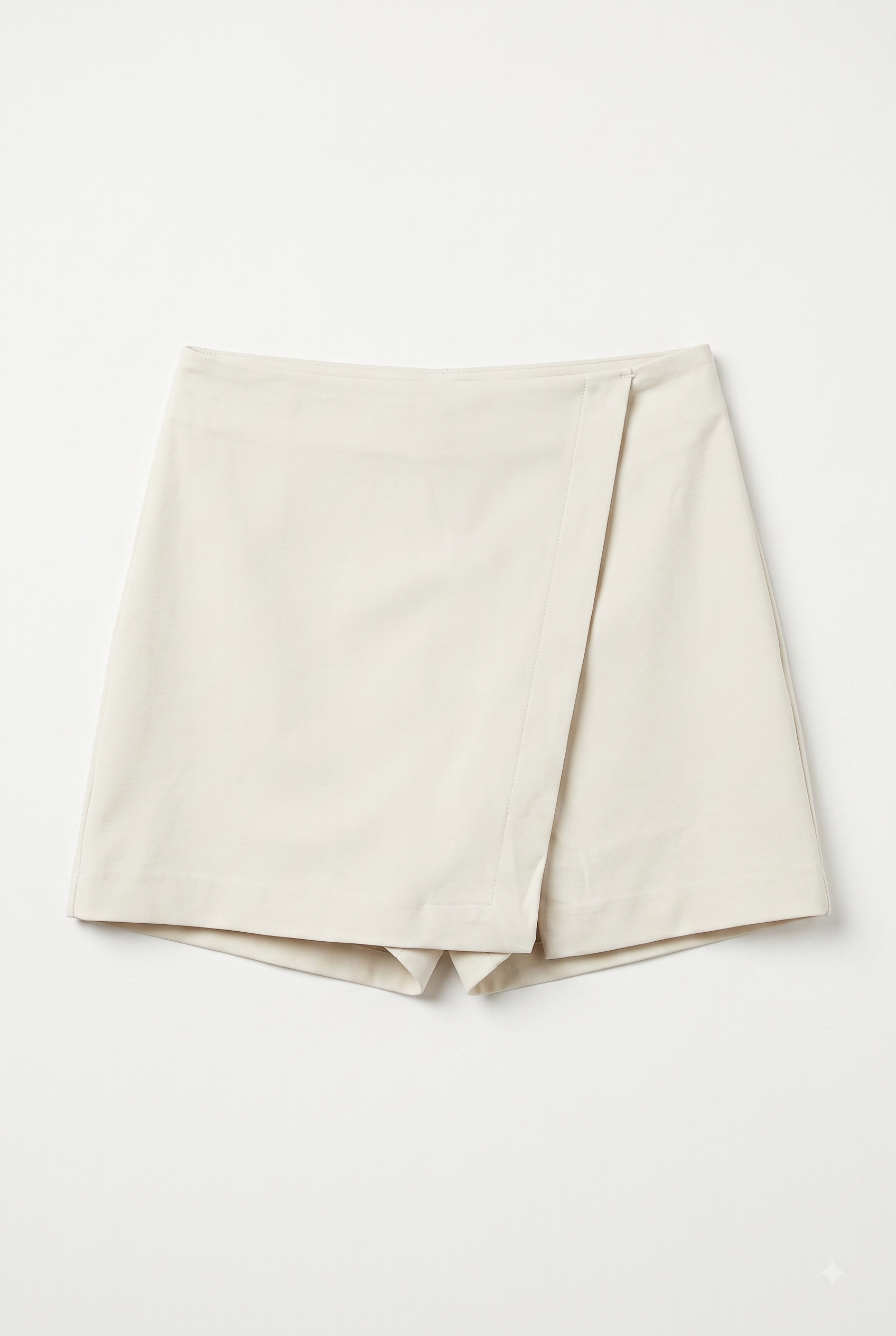 Falda mini cruzada BLANCO