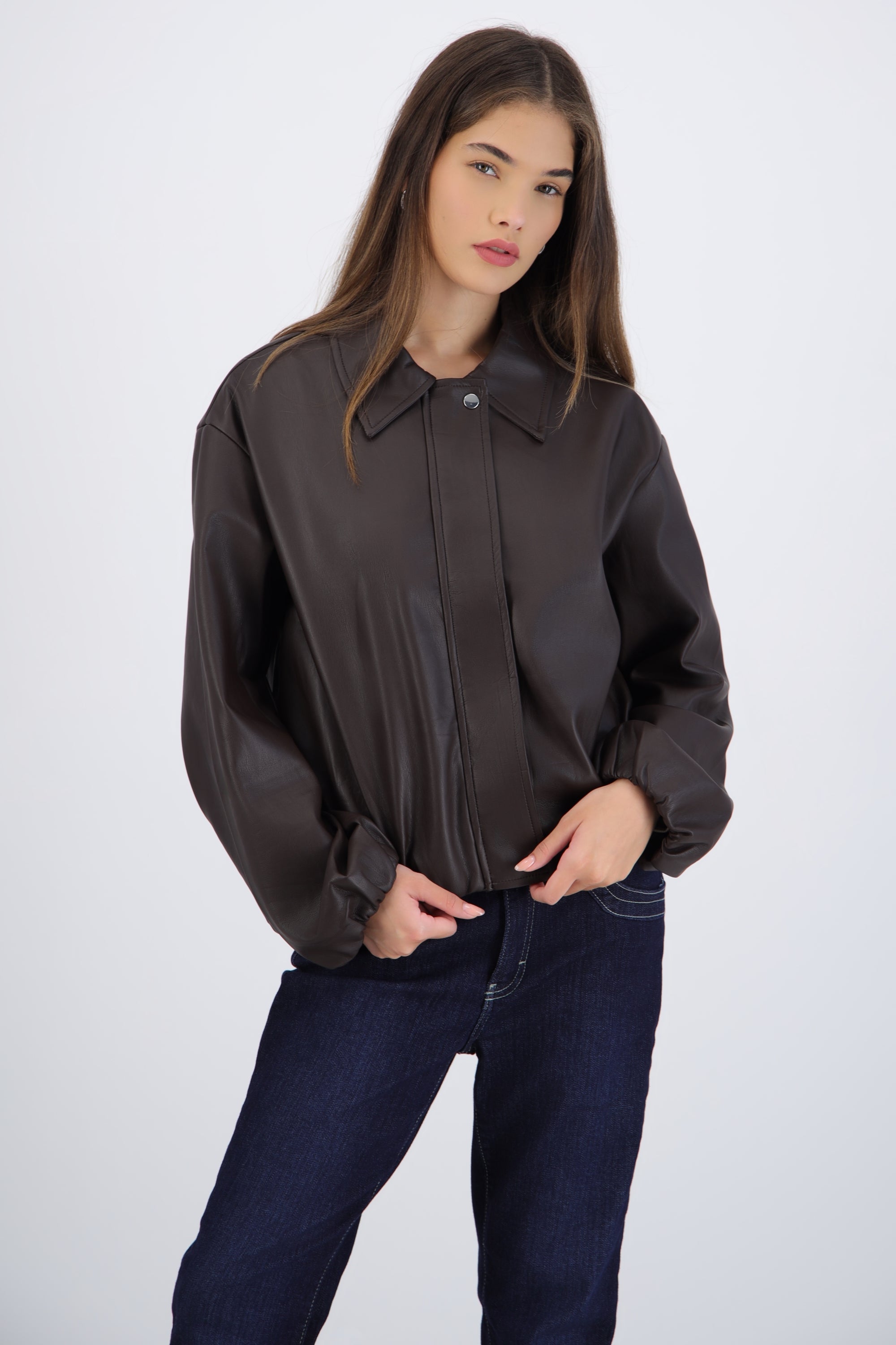 Bomber efecto piel globo
