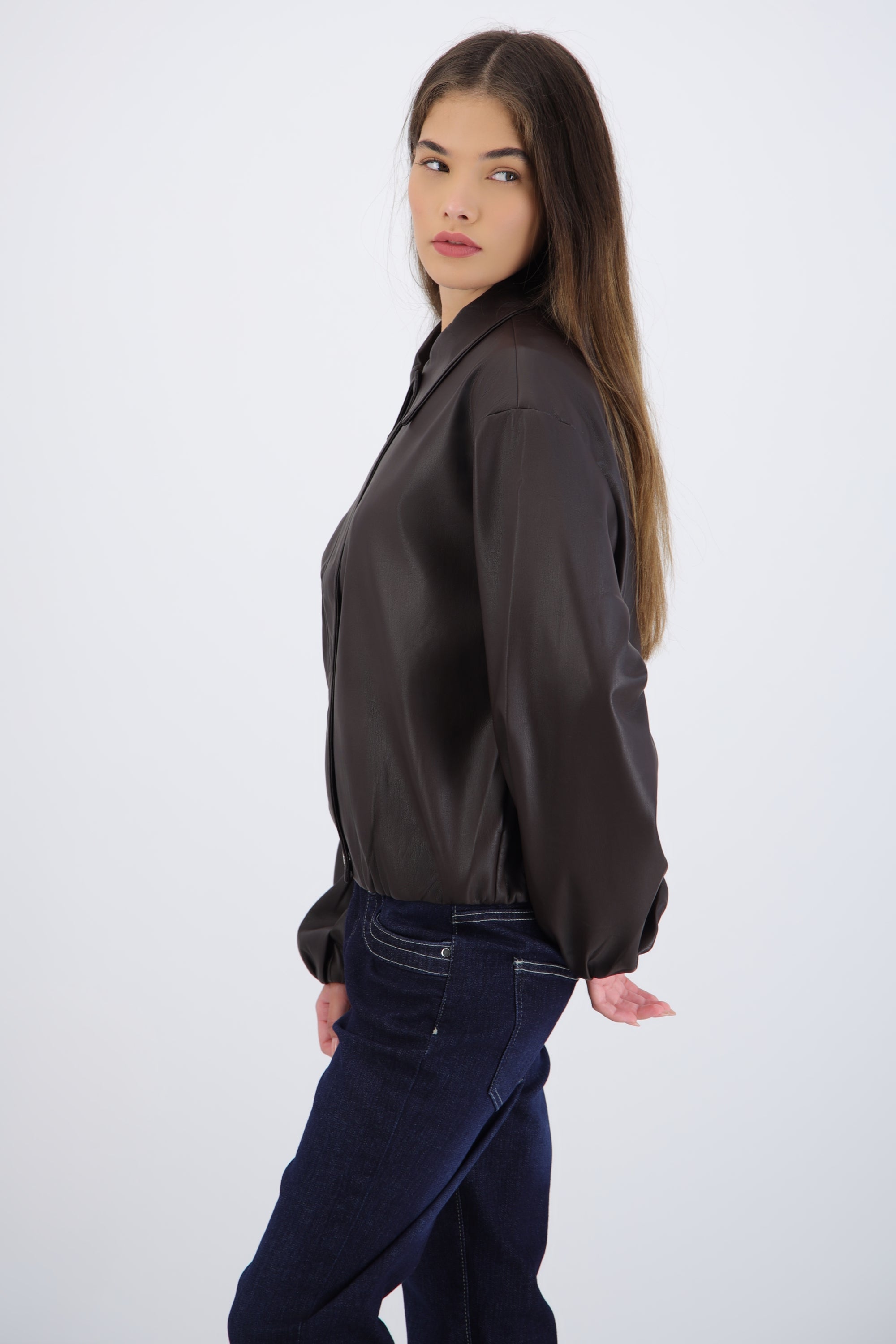 Bomber efecto piel globo
