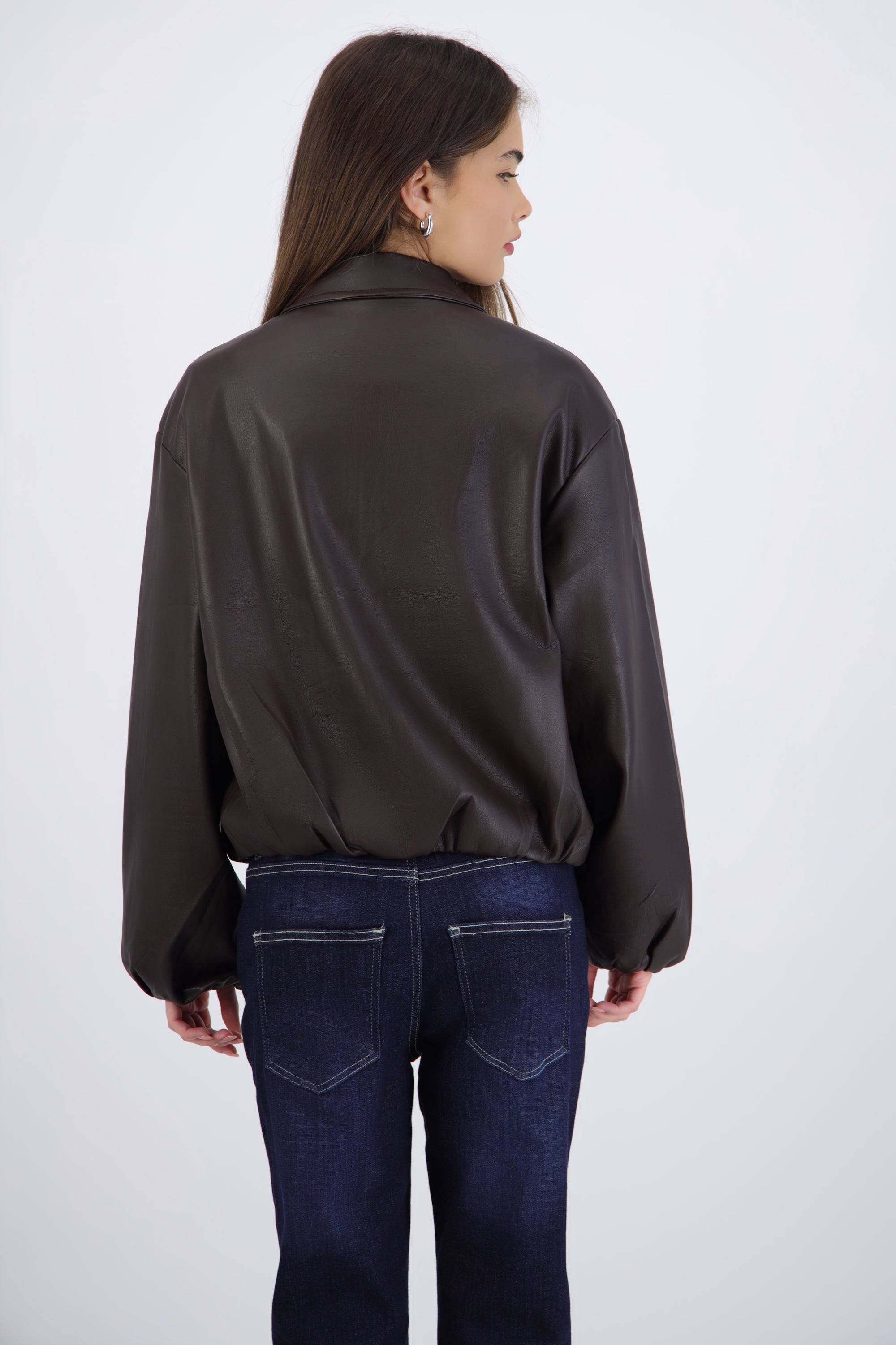 Bomber efecto piel globo