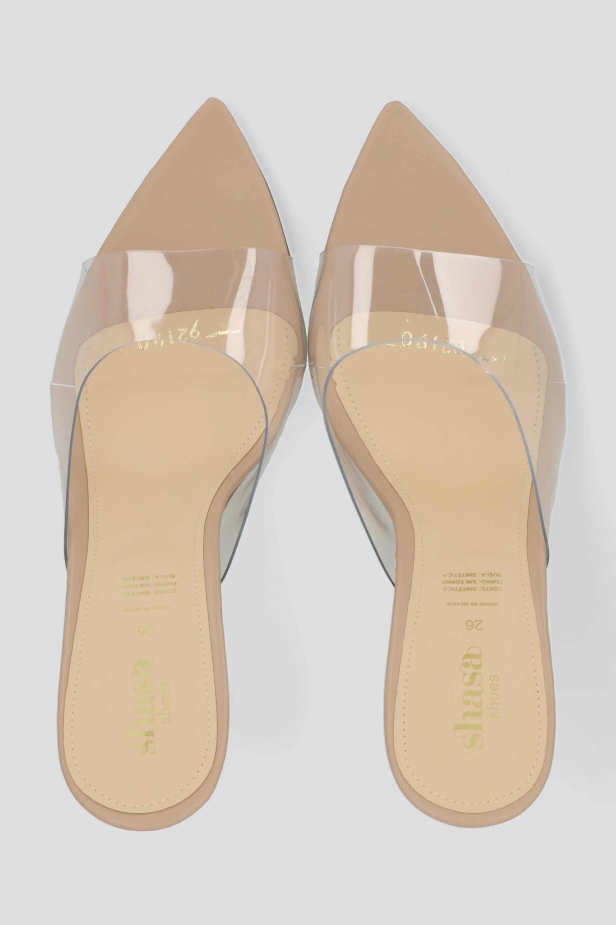 Tacon mula pointy transparente TRANSPARENTE