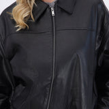 Bomber efecto piel lisa