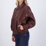 Bomber efecto piel lisa