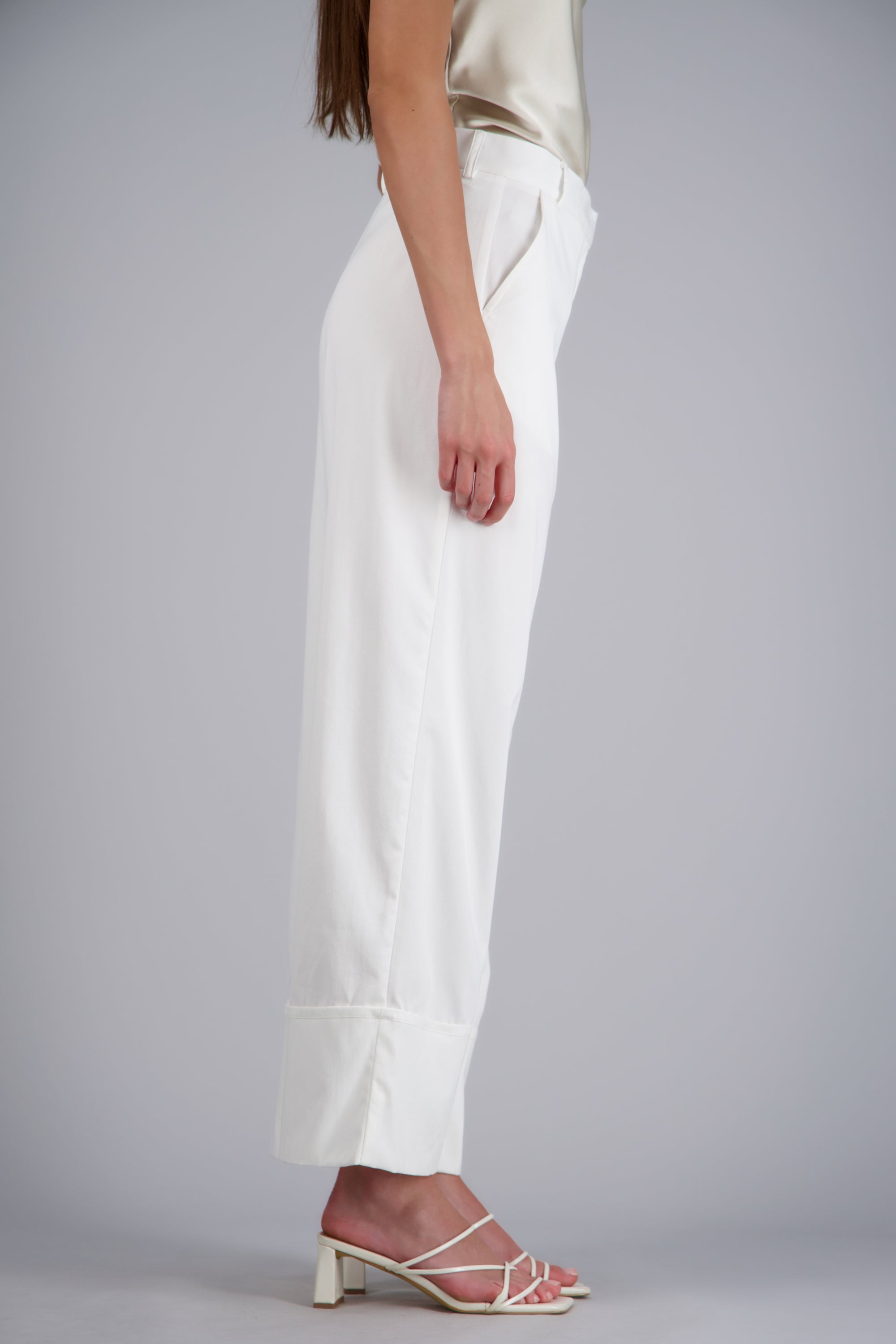 Pantalon sastre con valenciana HUESO