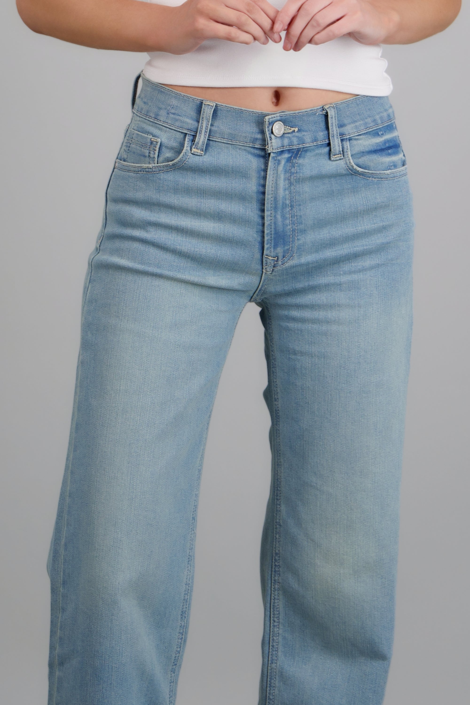 Jeans wide leg básico LIGHT WASH