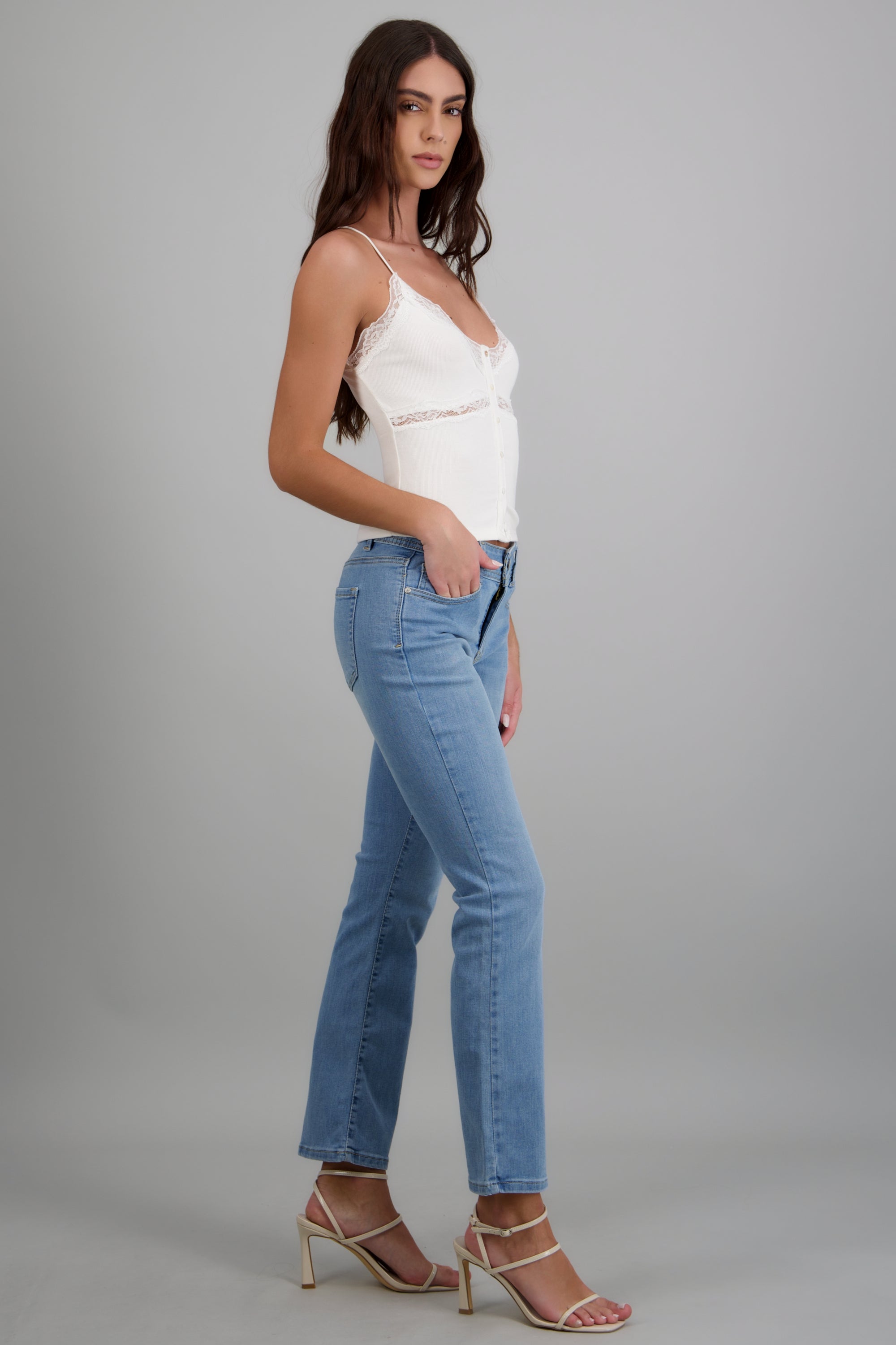 Jeans flare slim LIGHT WASH