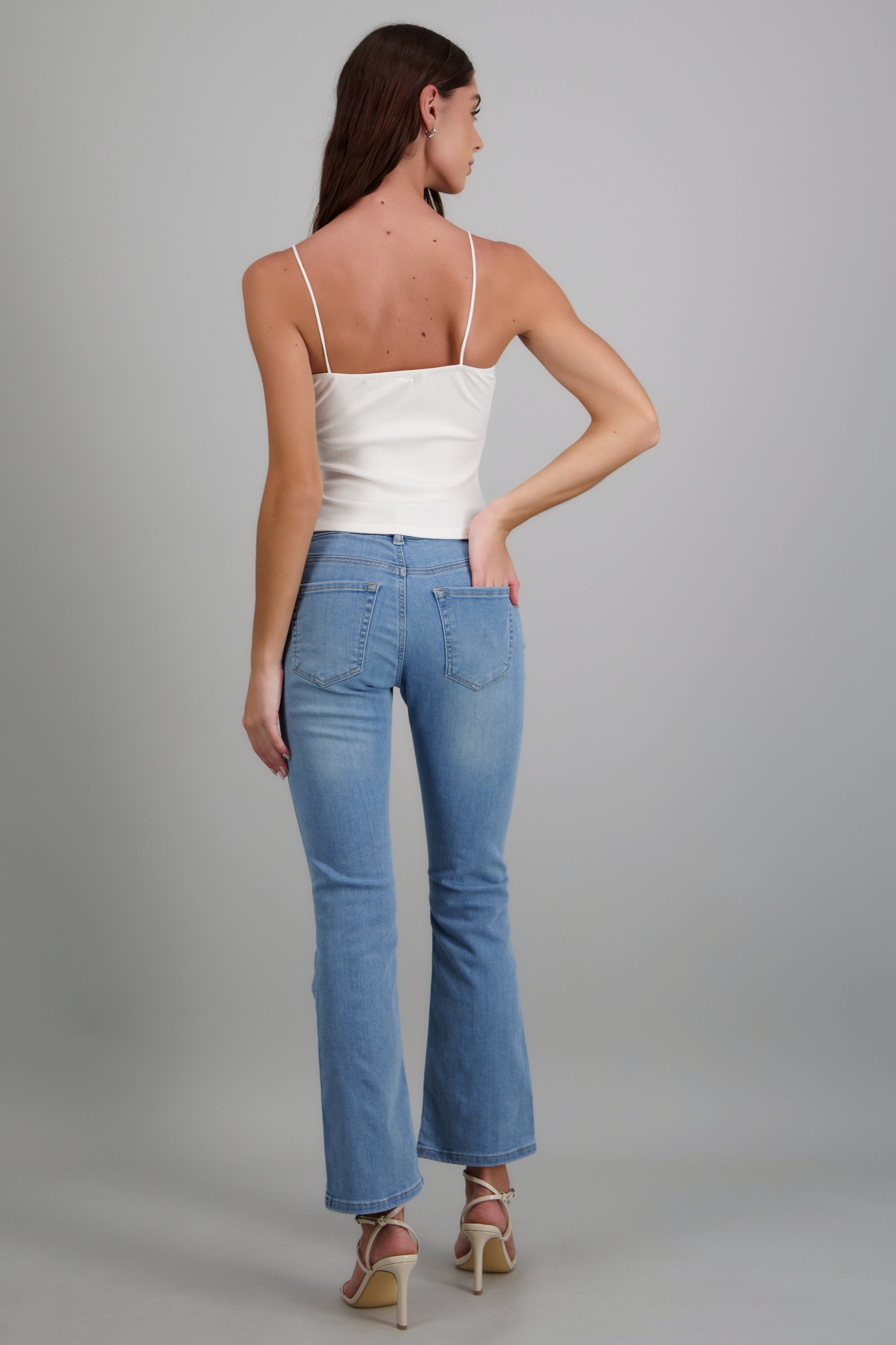 Jeans flare slim LIGHT WASH