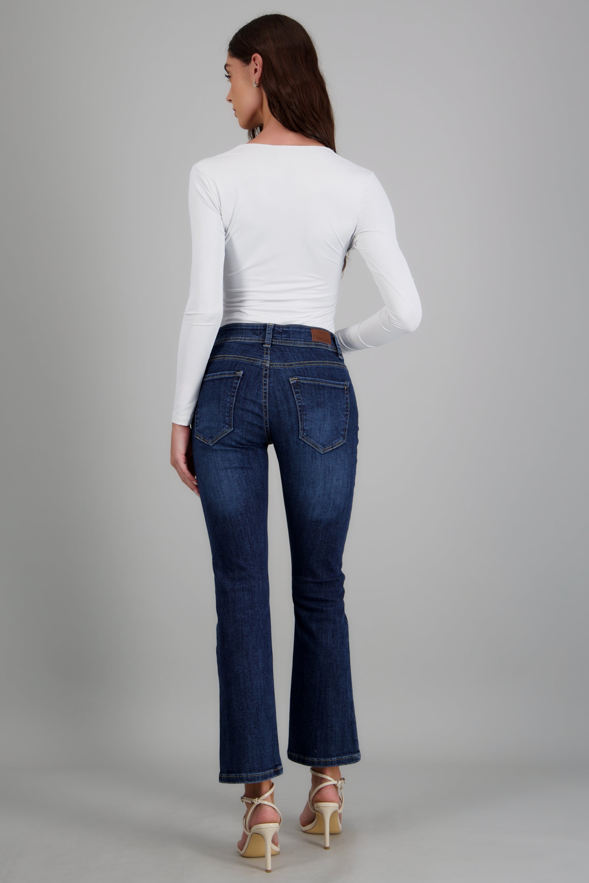 Jeans flare slim DARK WASH