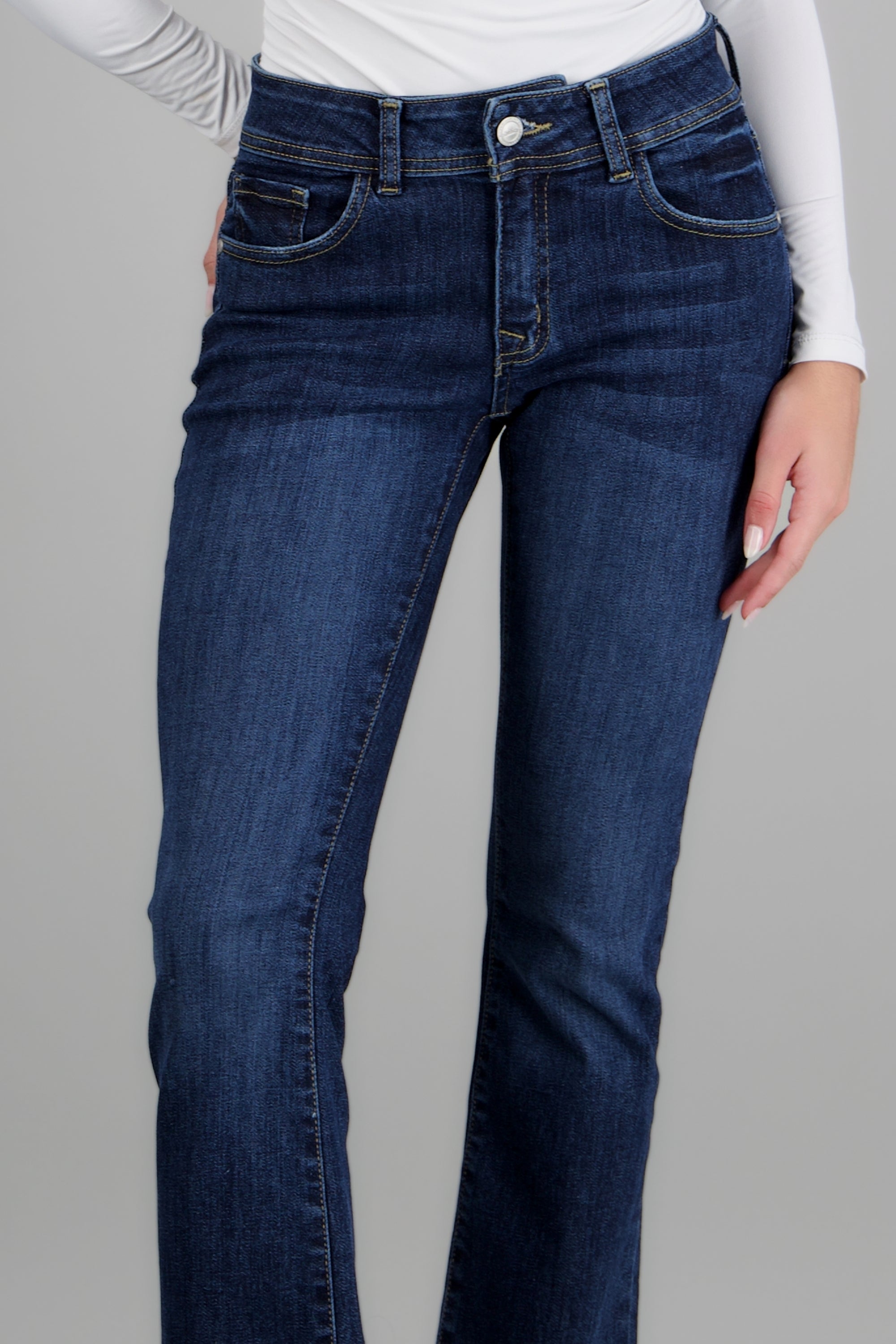 Jeans flare slim DARK WASH
