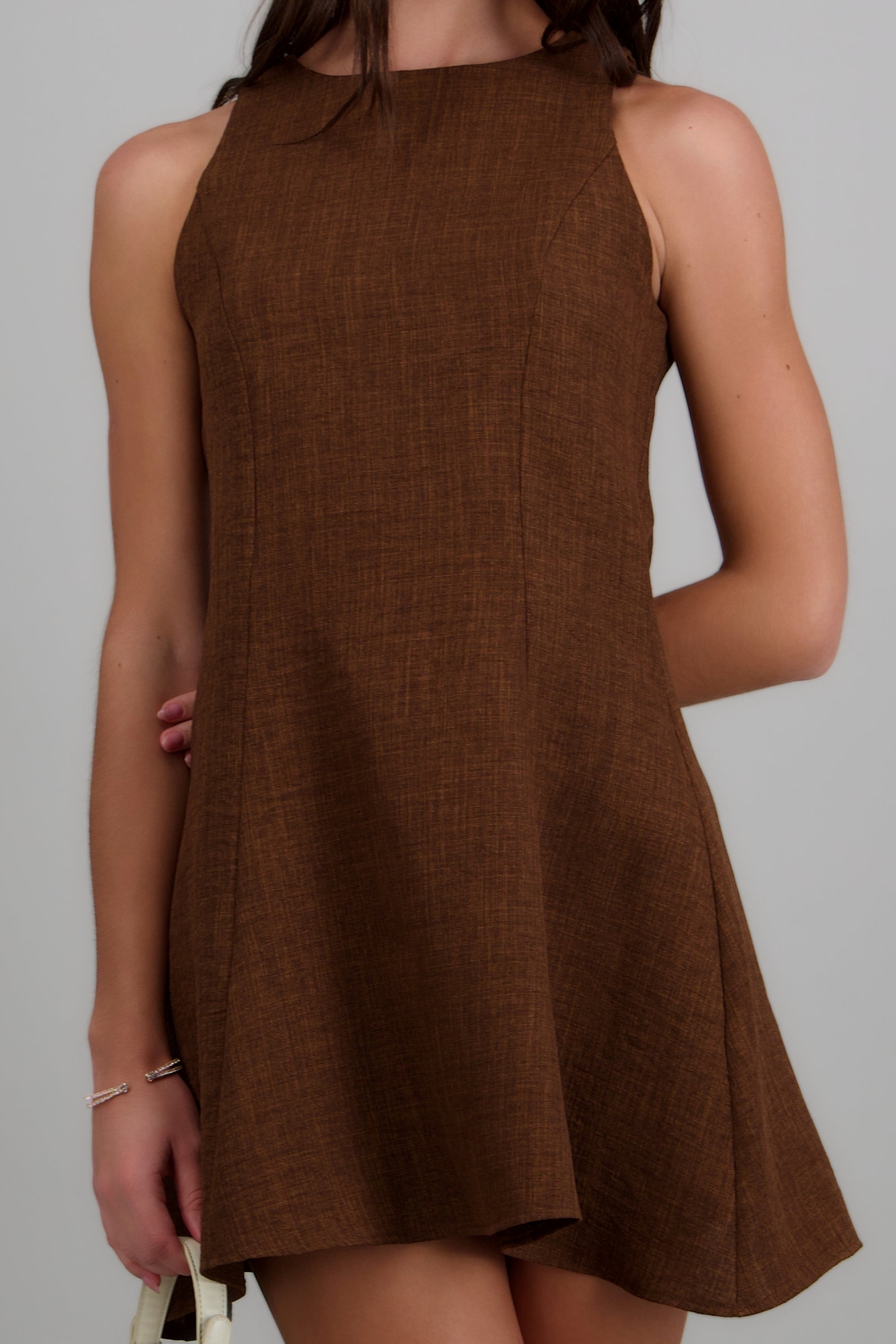 Vestido sin mangas escote redondo CAFE
