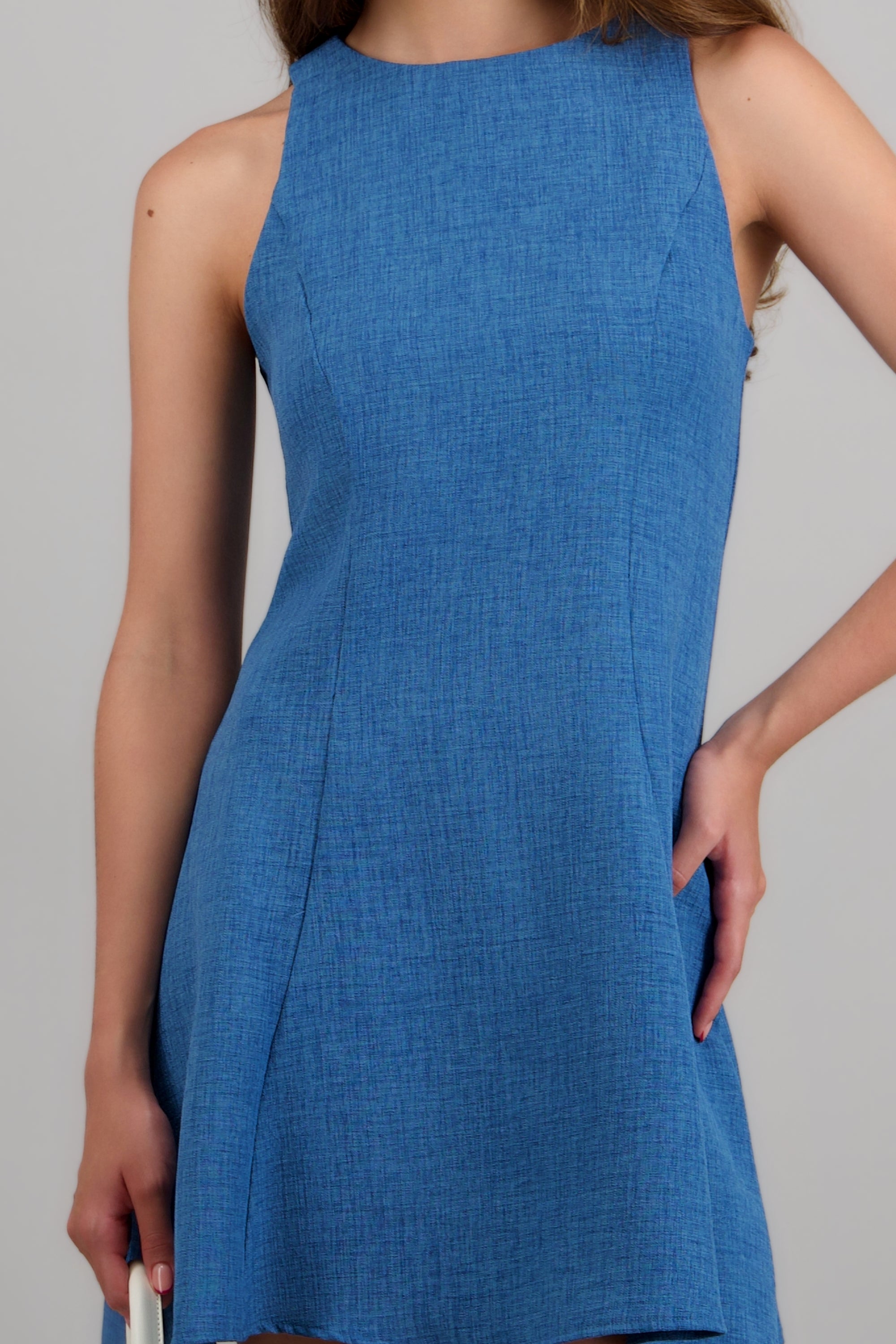 Vestido sin mangas escote redondo INDIGO
