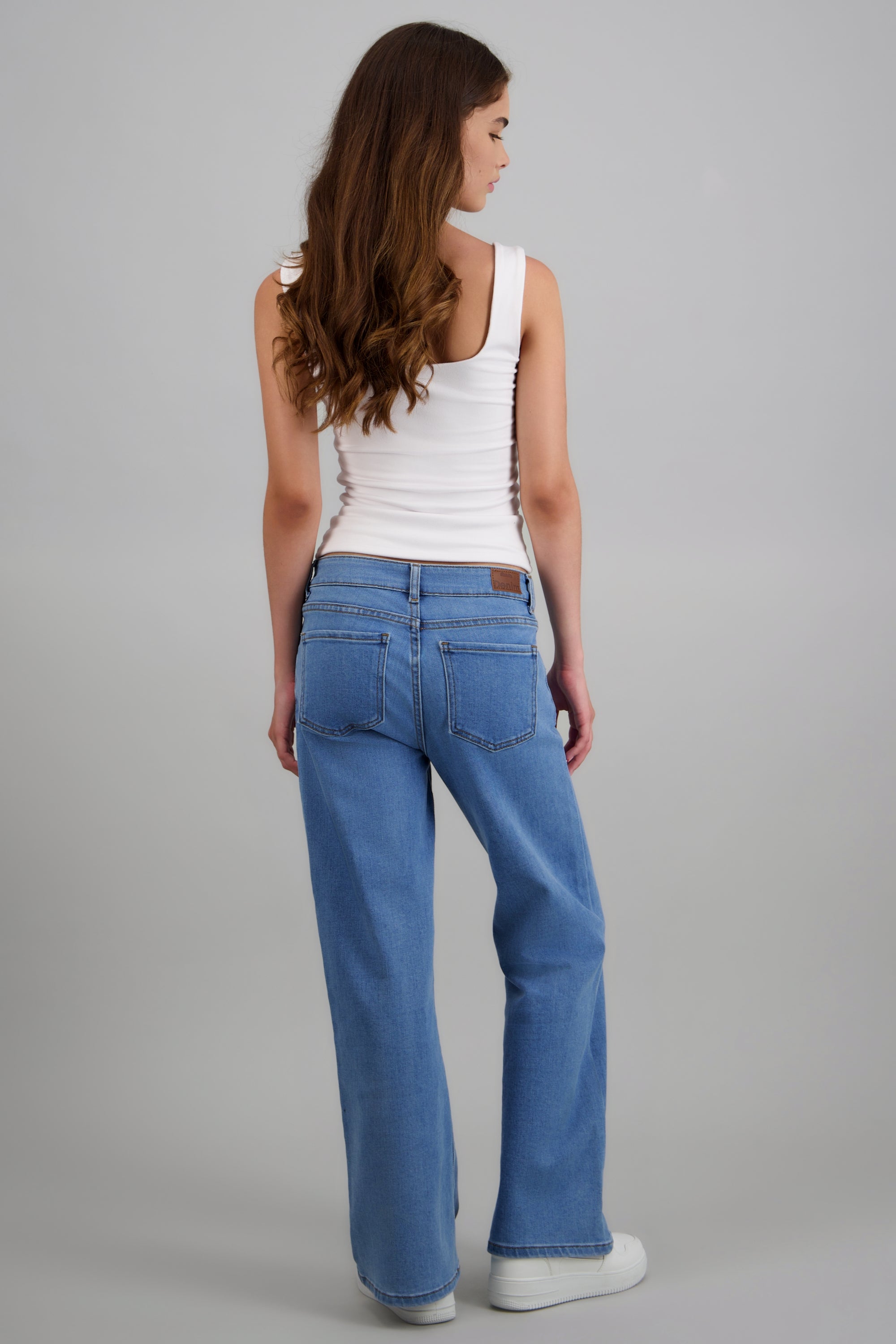 Jeans cropped amplios LIGHT WASH