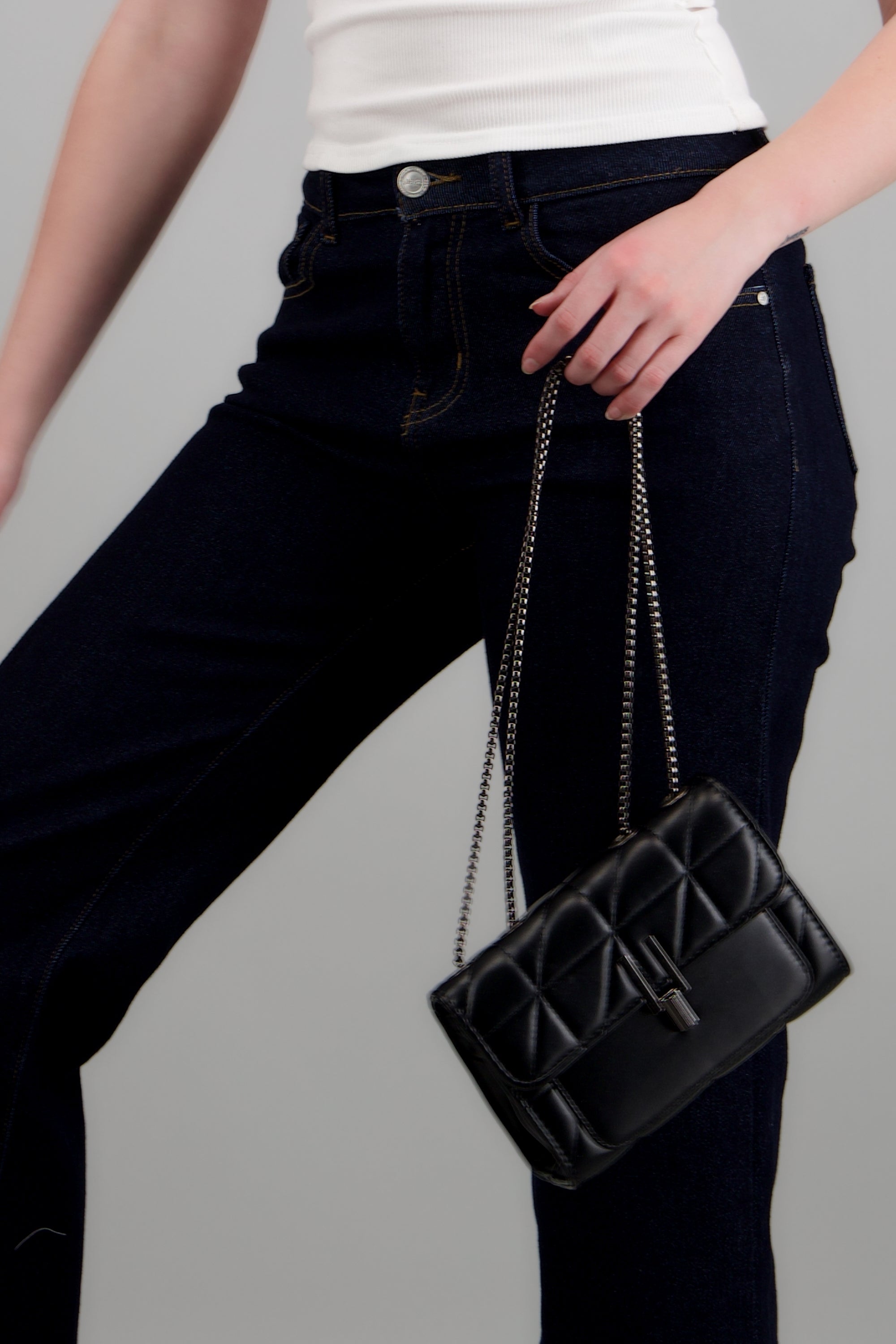 Jeans cropped amplios INDIGO