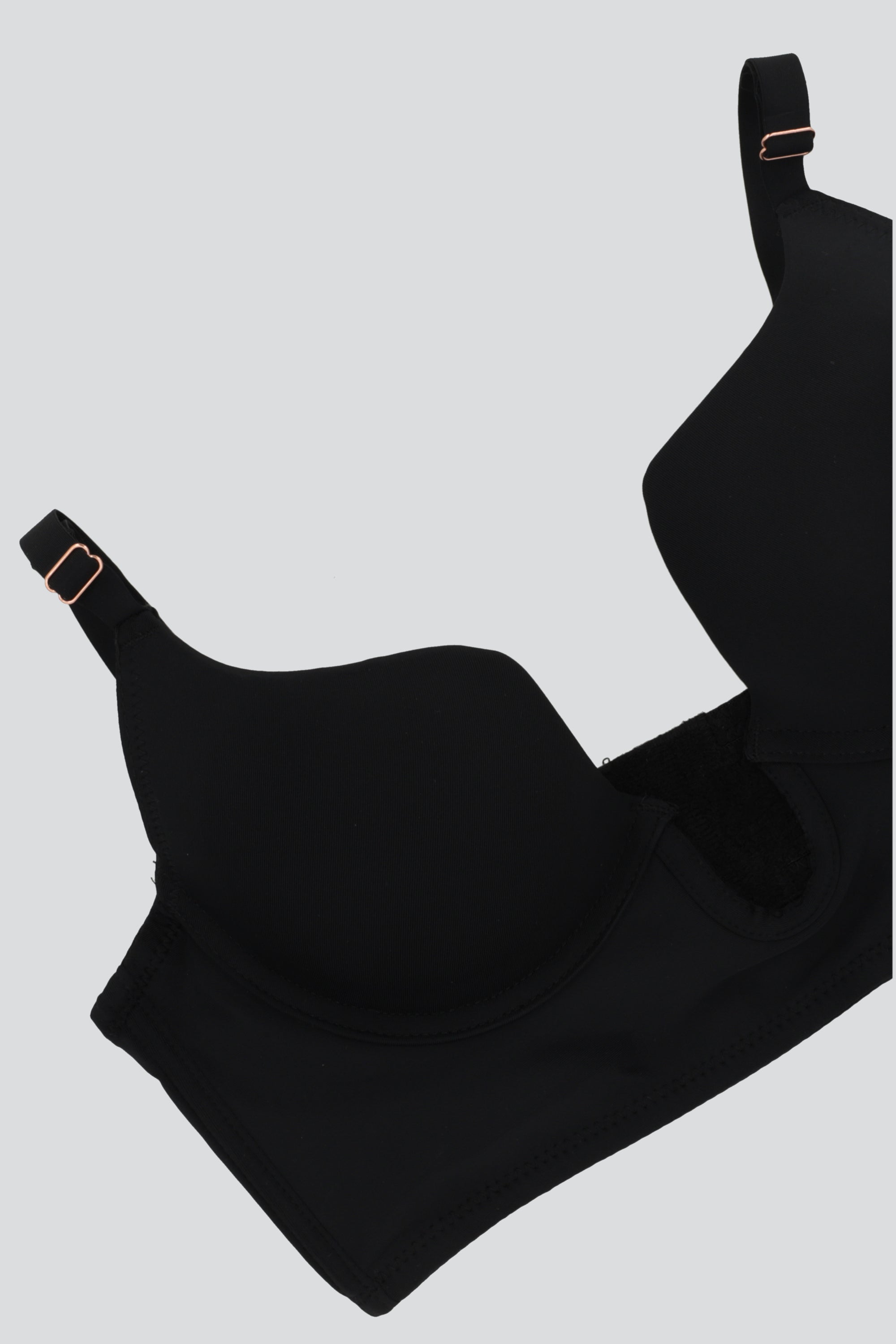 Bra copa escote en U NEGRO