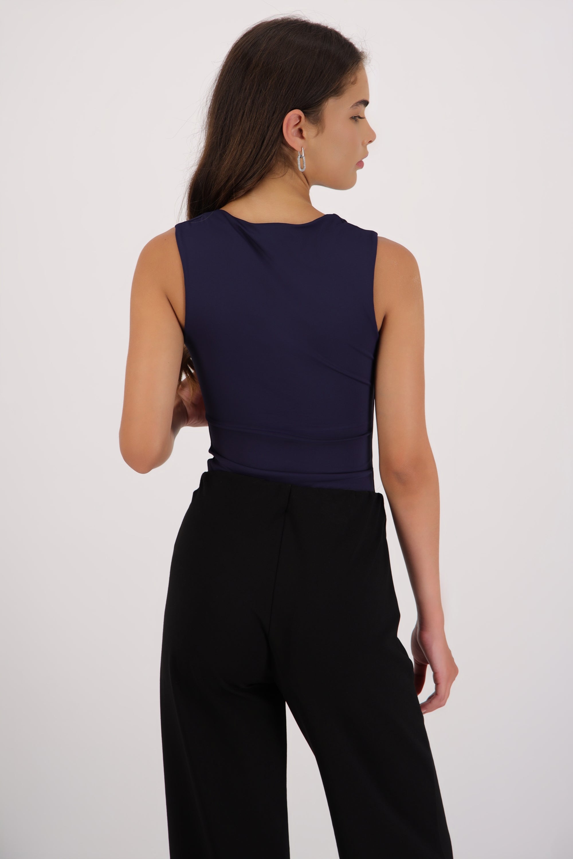 Bodysuit escote cuadrado tirante ancho AZUL MARINO
