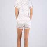 Pijama camisera short estrellas