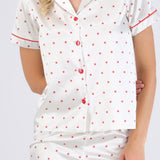 Pijama camisera short estrellas
