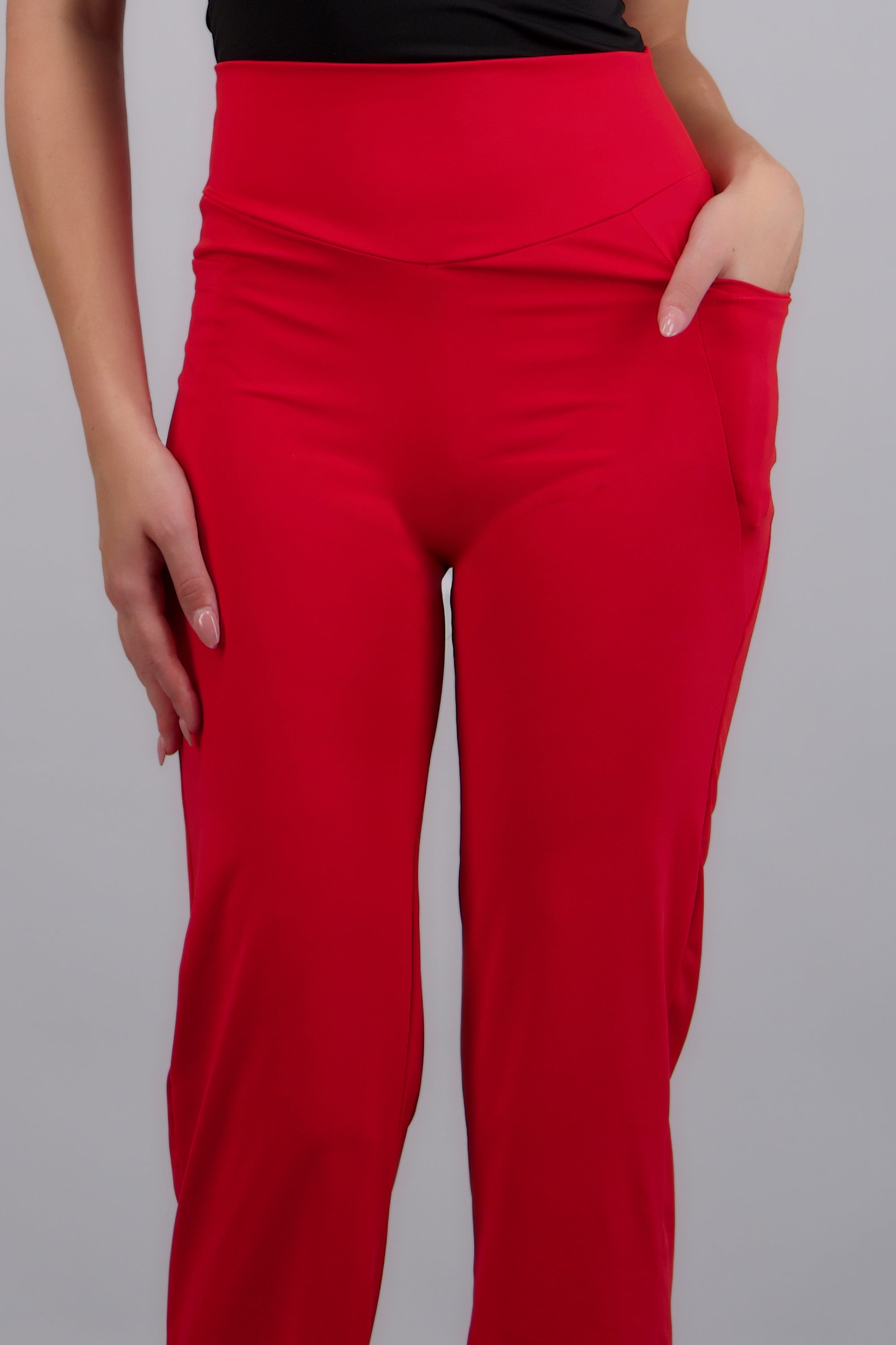 Legging deportivo con bolsas ROJO
