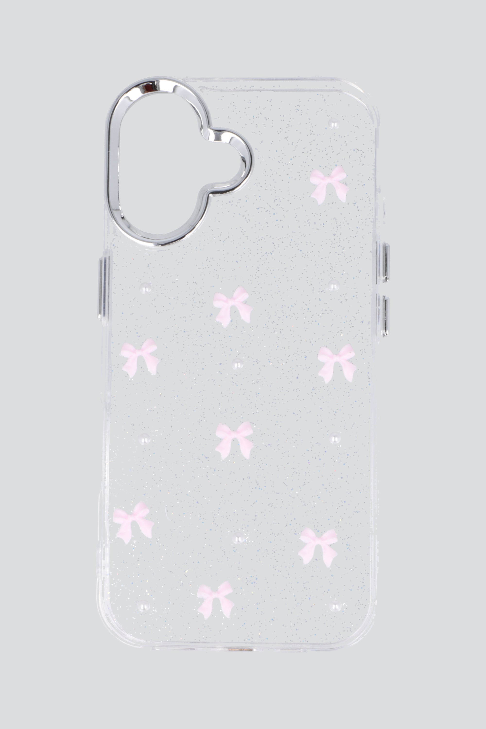 Funda iph 17 moños encapsulados ROSA