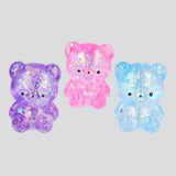 Set 3 squishies mini ositos glitter