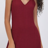 Vestido maxi cuentas espalda