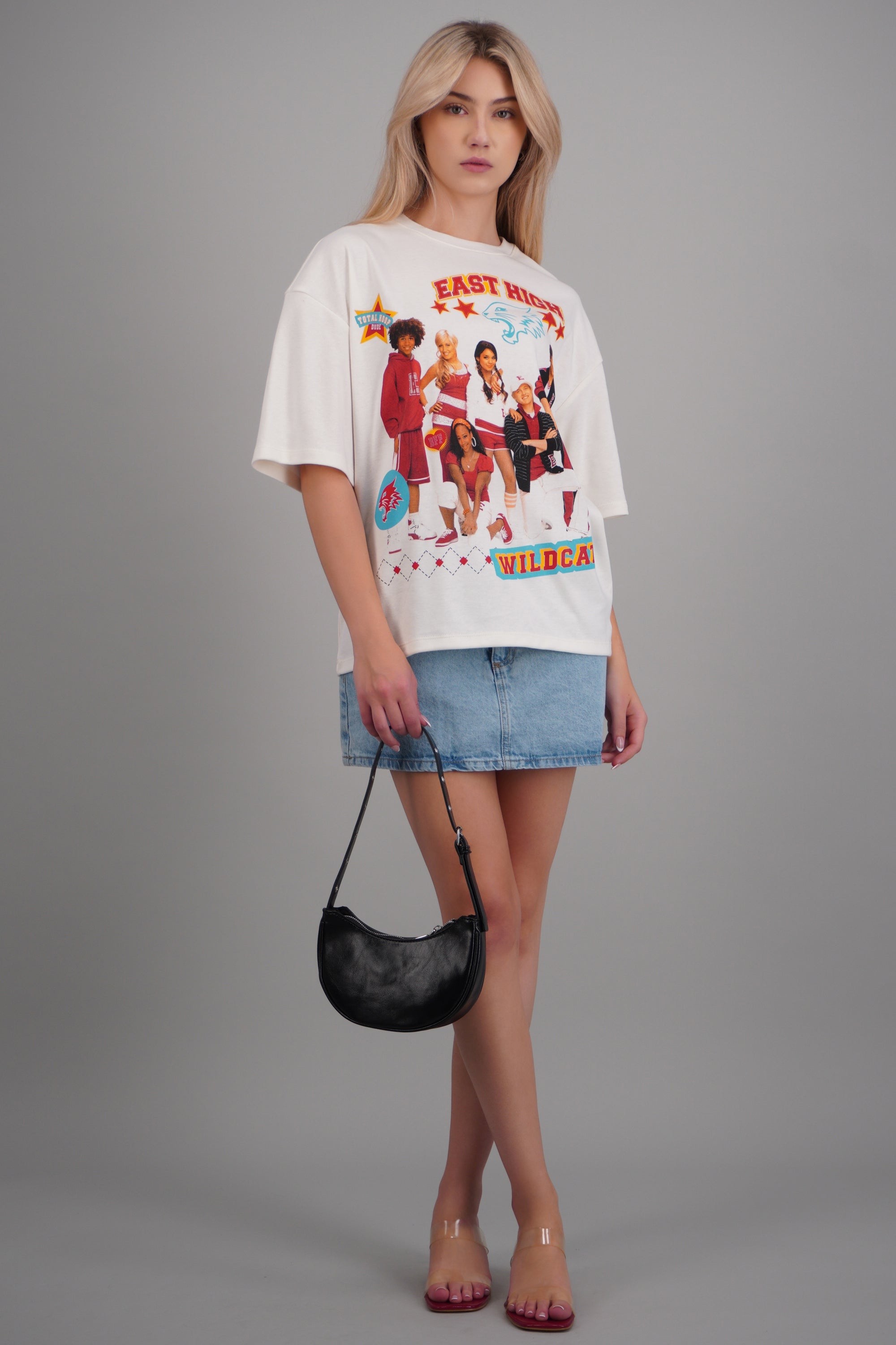 Playera over HSM Est High BLANCO