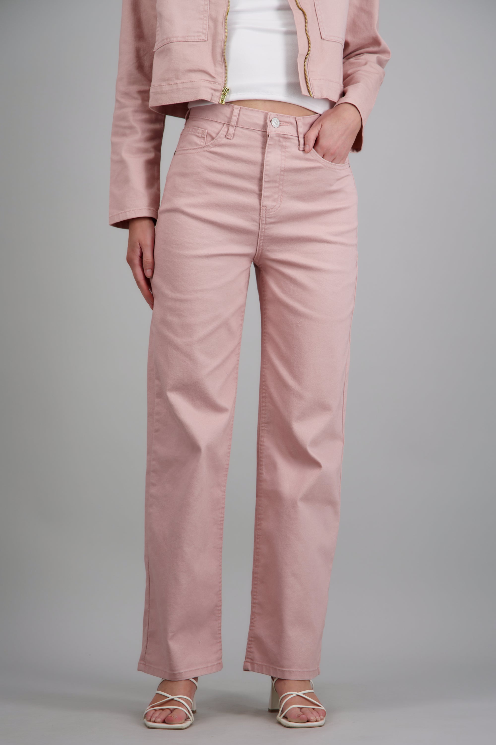 Jeans wide leg ROSA PASTEL