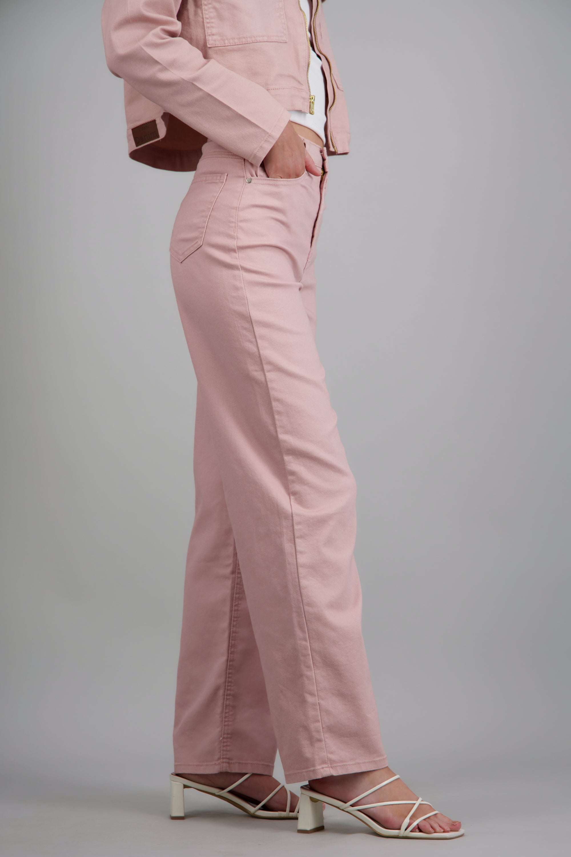 Jeans wide leg ROSA PASTEL