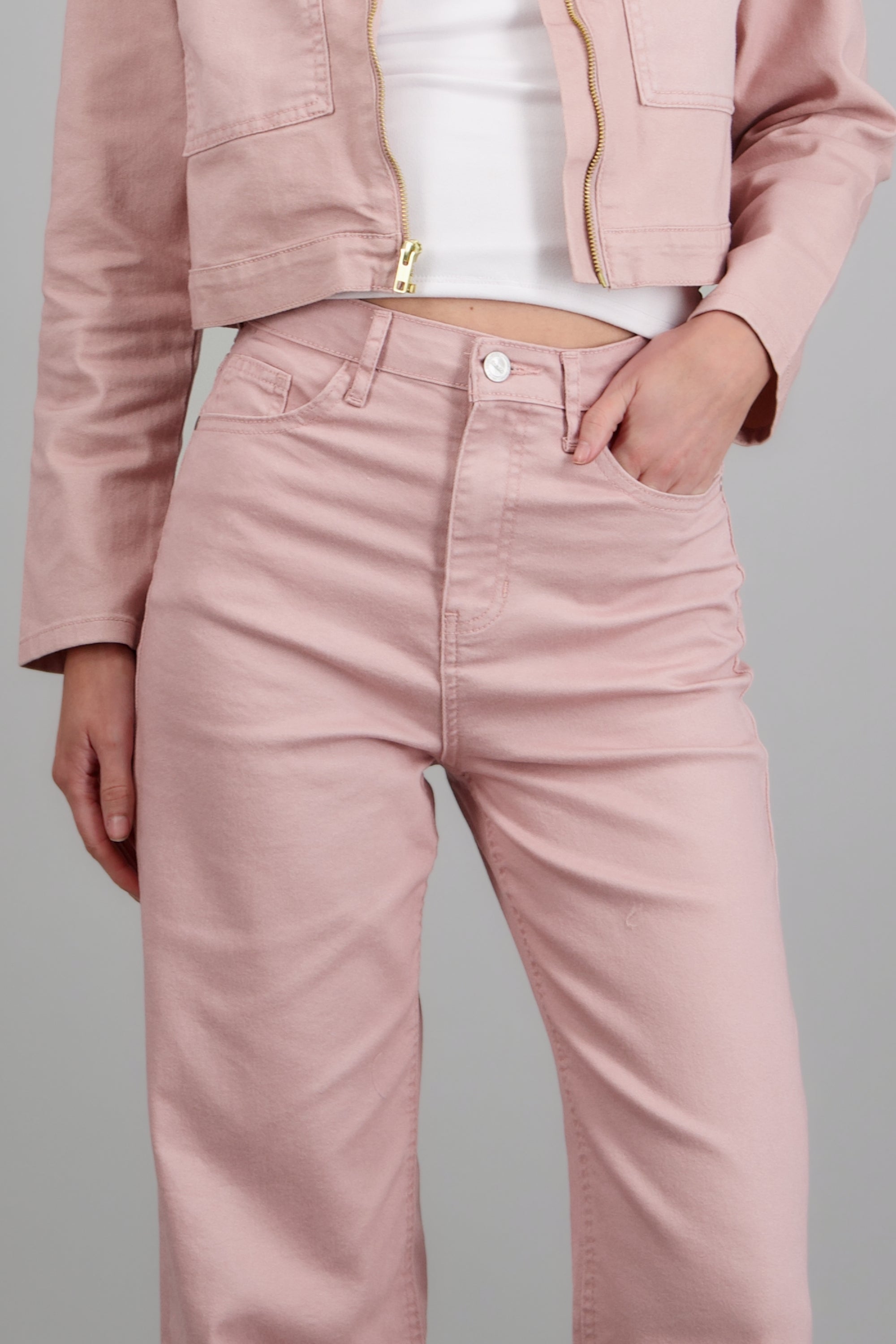 Jeans wide leg ROSA PASTEL